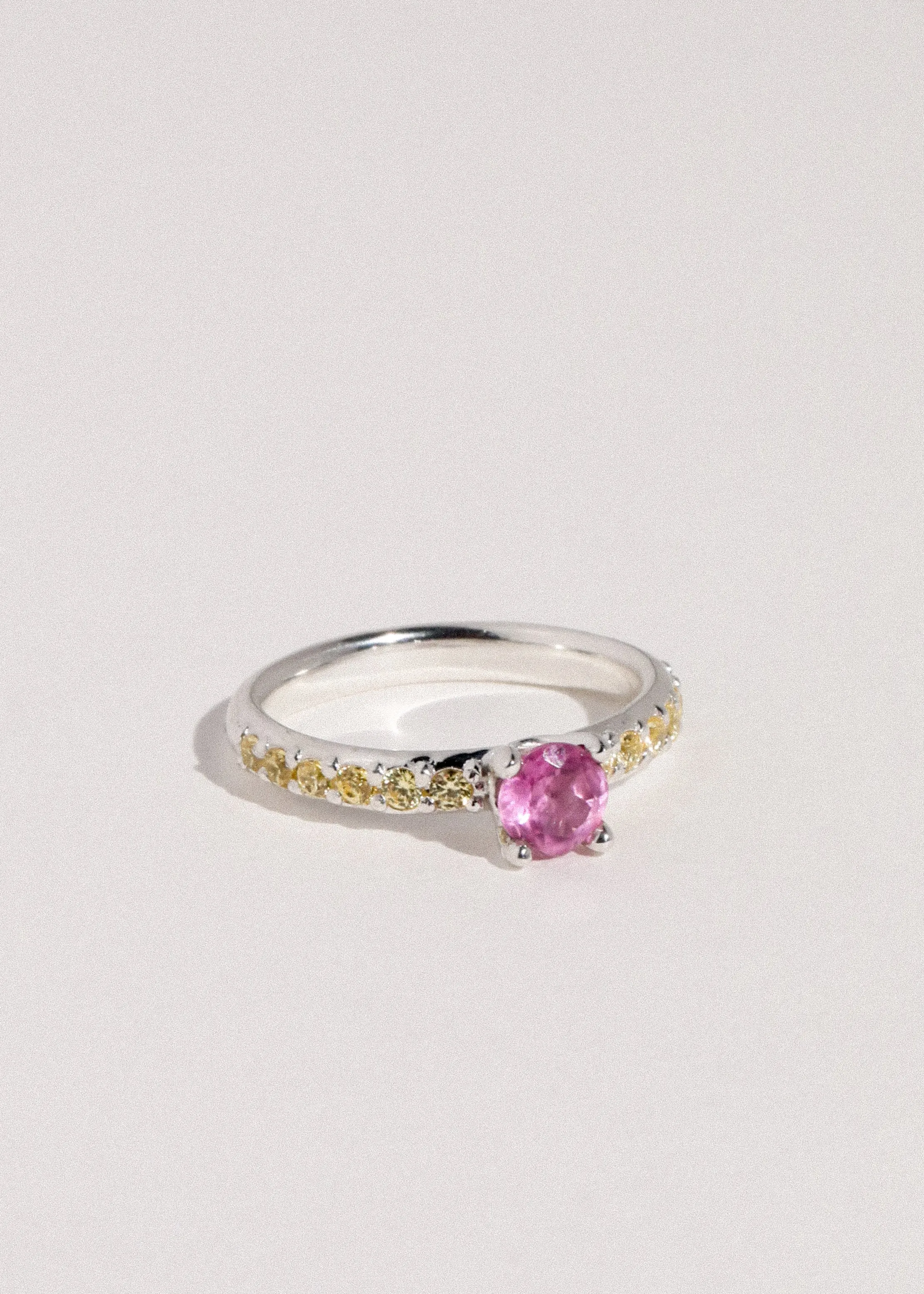 Archive Princess Pave Ring - Rose/Yellow sold by Mondo Mondo