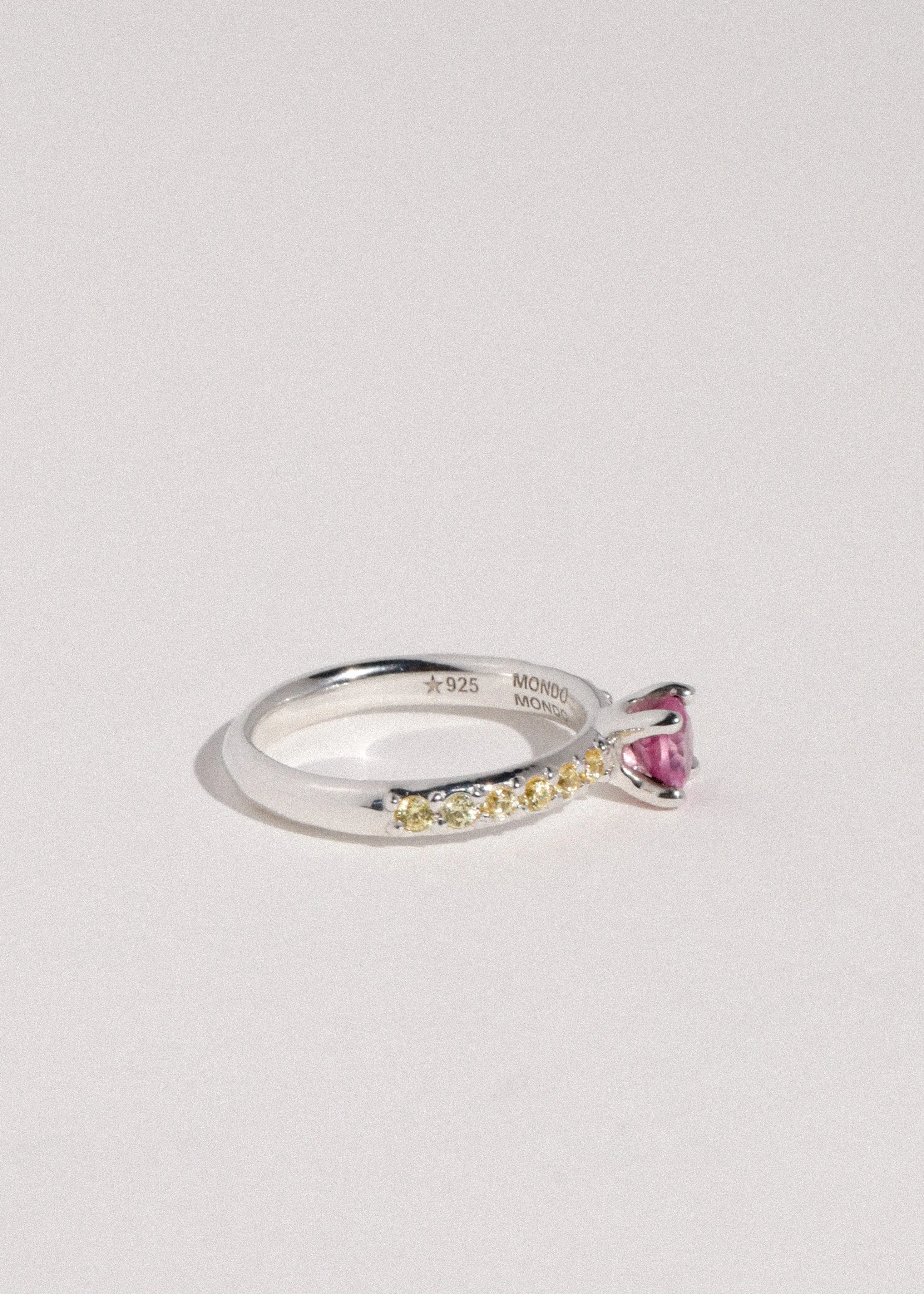 Archive Princess Pave Ring - Rose/Yellow sold by Mondo Mondo product image thumbnail 2