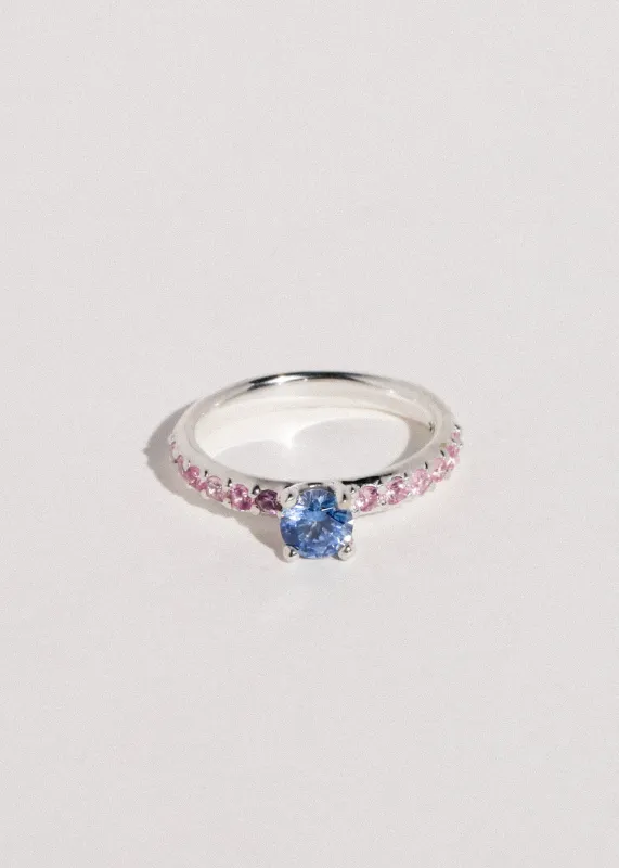 Archive Princess Pave Ring - Blue/Rose made by Mondo Mondo