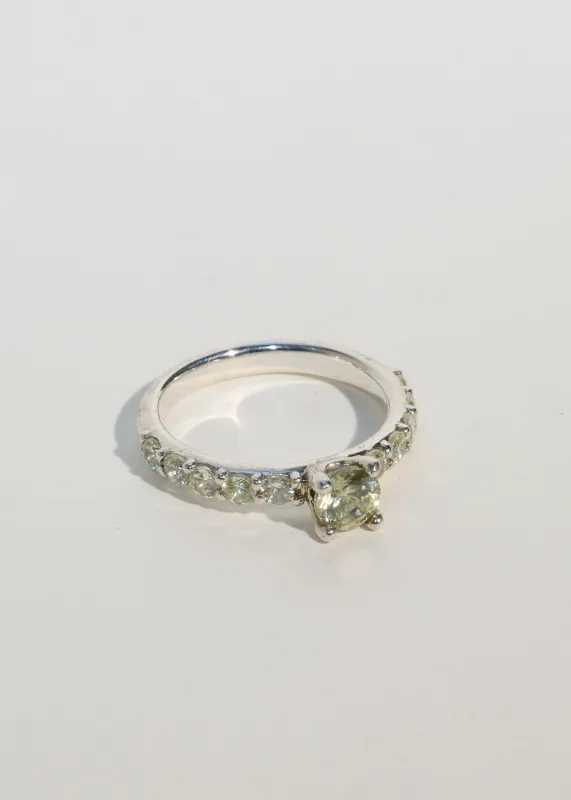 Archive Princess Pave Ring - Yellow made by Mondo Mondo