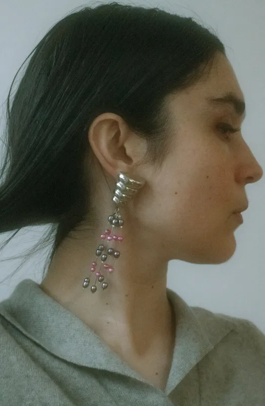 Archive Pupa Pearl Earrings made by Mondo Mondo