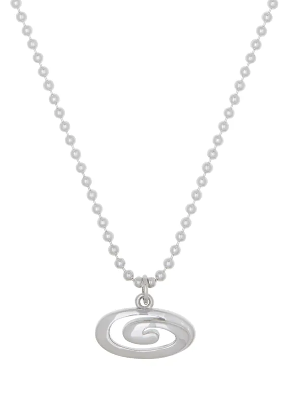Archive Infinity Charm Necklace in Silver made by Mondo Mondo