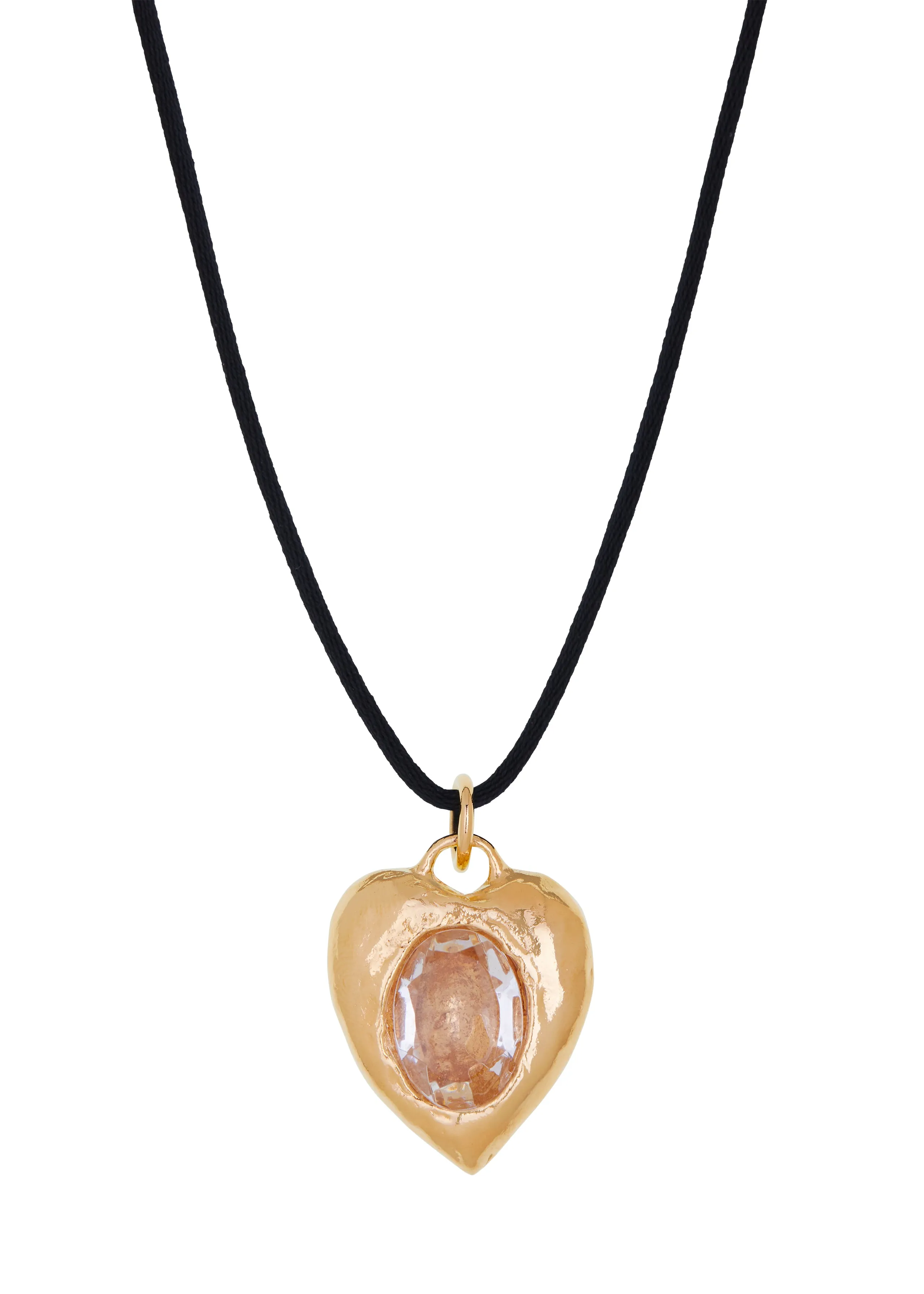 Archive Pacha Cord Necklace in Gold - Crystal sold by Mondo Mondo product image thumbnail 2