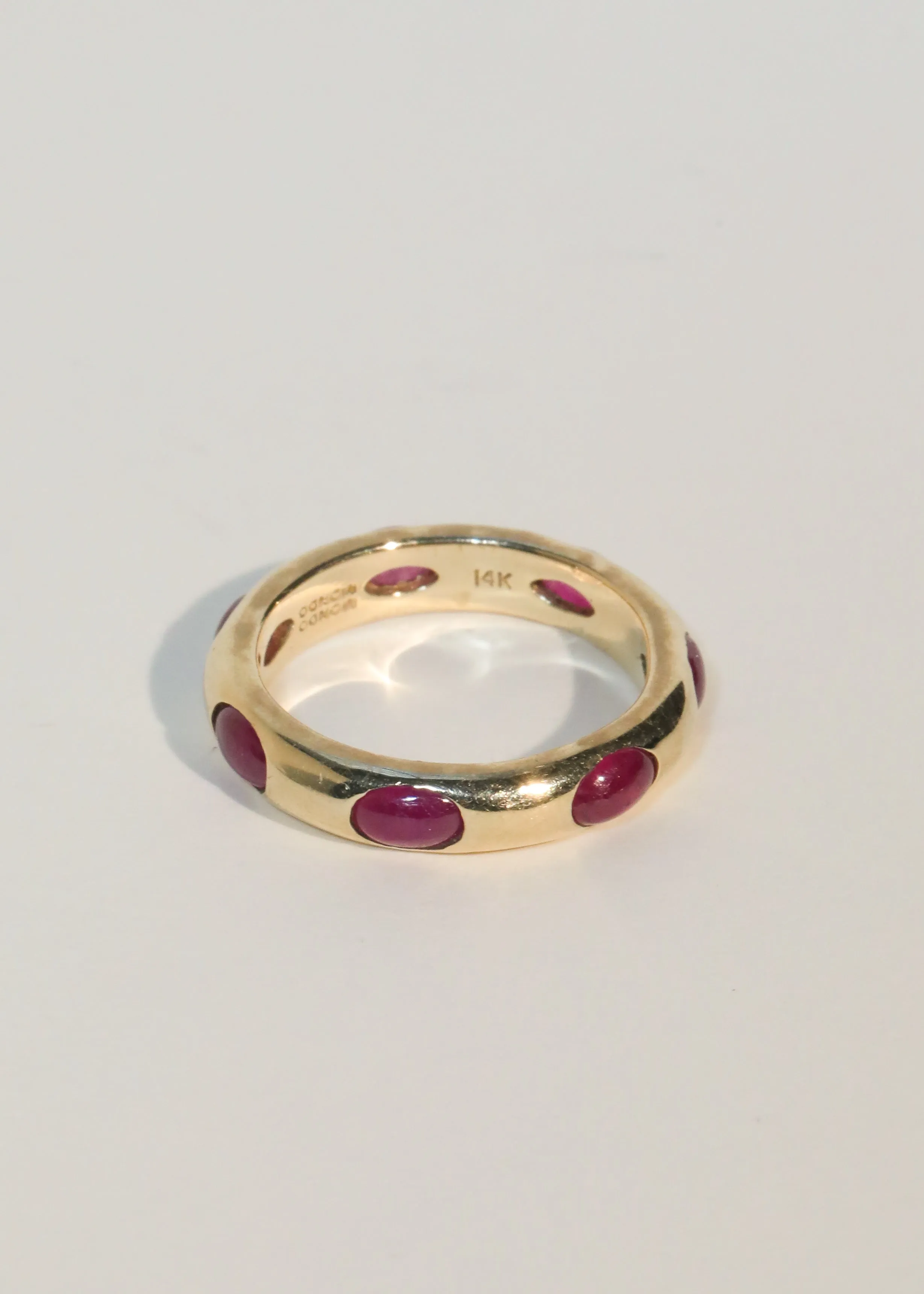 Archive Orbital Ring in 14k - Ruby sold by Mondo Mondo