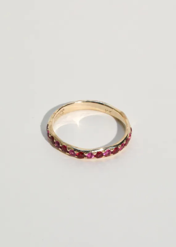 Archive Amador 3mm Pave - Ruby & Pink Sapphire made by Mondo Mondo