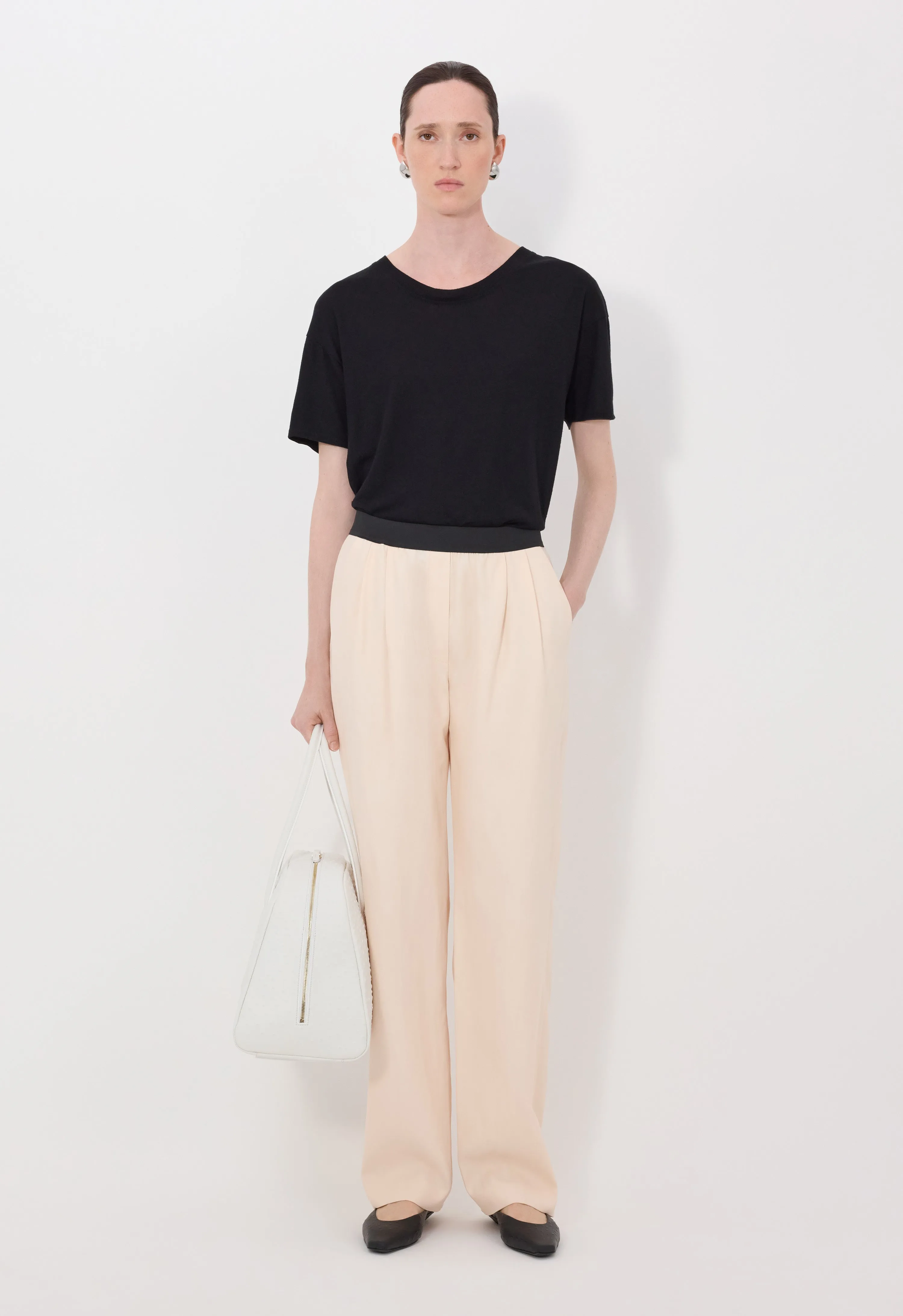 TAKAROA LDS Elasticated waistband trousers sold by Loulou De Saison