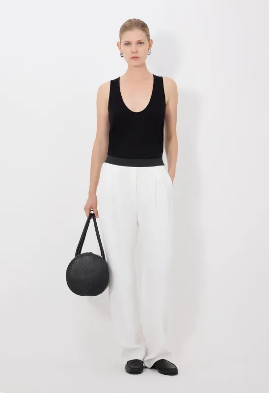 TAKAROA LDS Elasticated waistband trousers made by Loulou De Saison