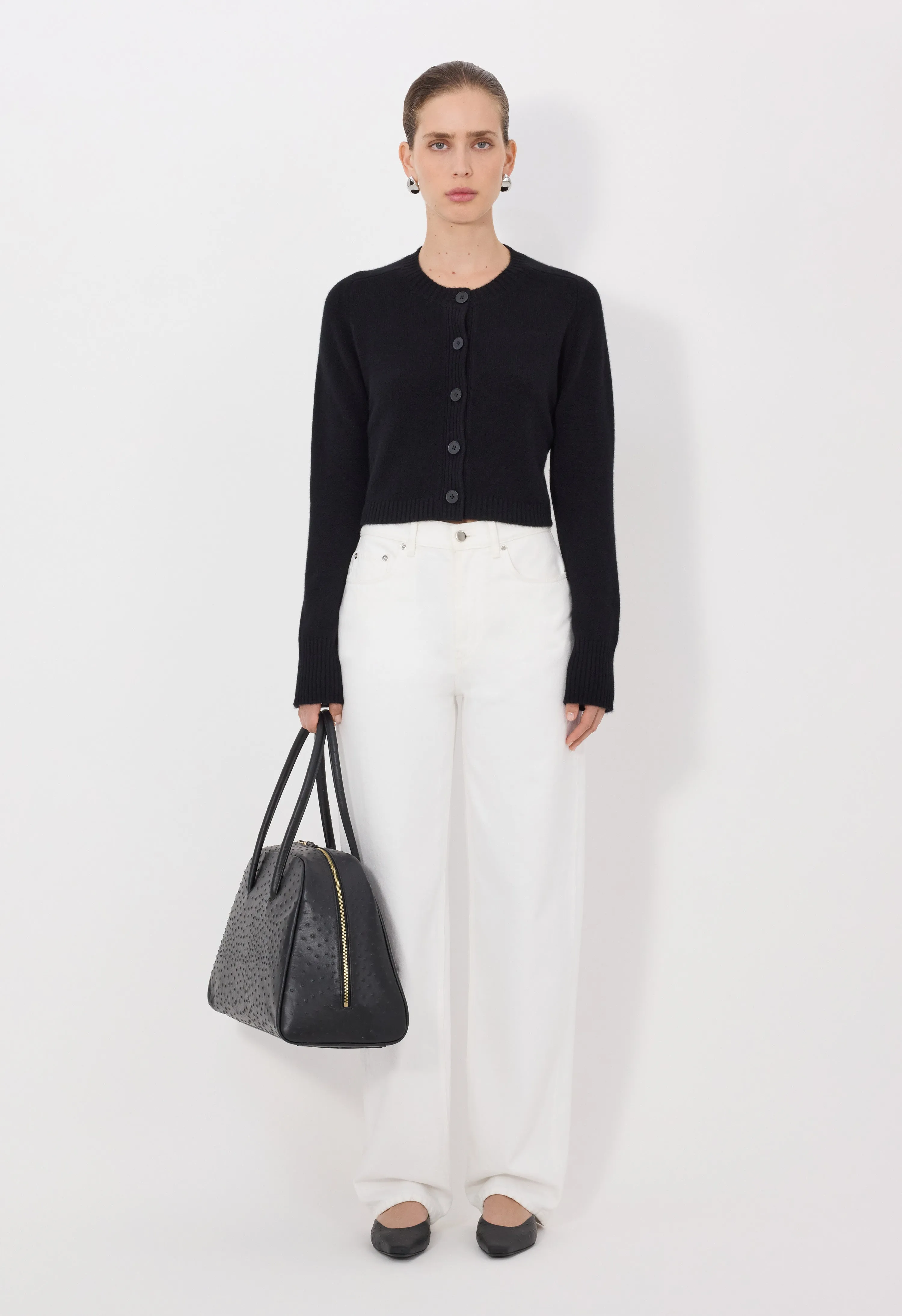 ZEPHIR LDS Cropped cashmere cardigan sold by Loulou De Saison