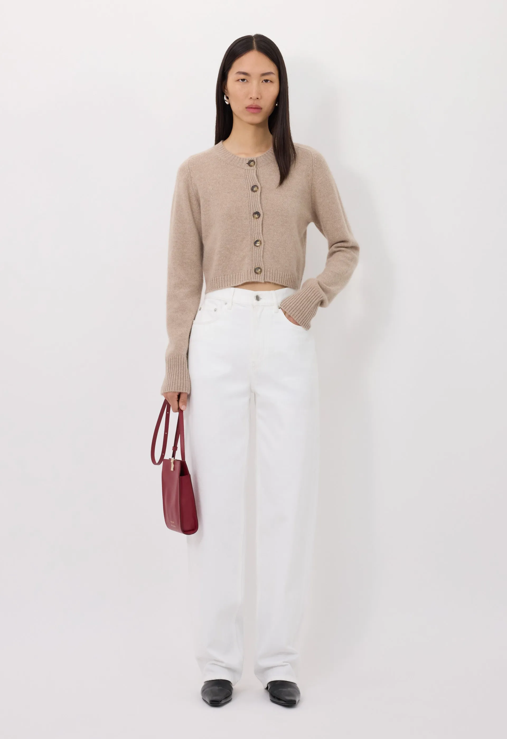 ZEPHIR LDS Cashmere cropped cardigan sold by Loulou De Saison