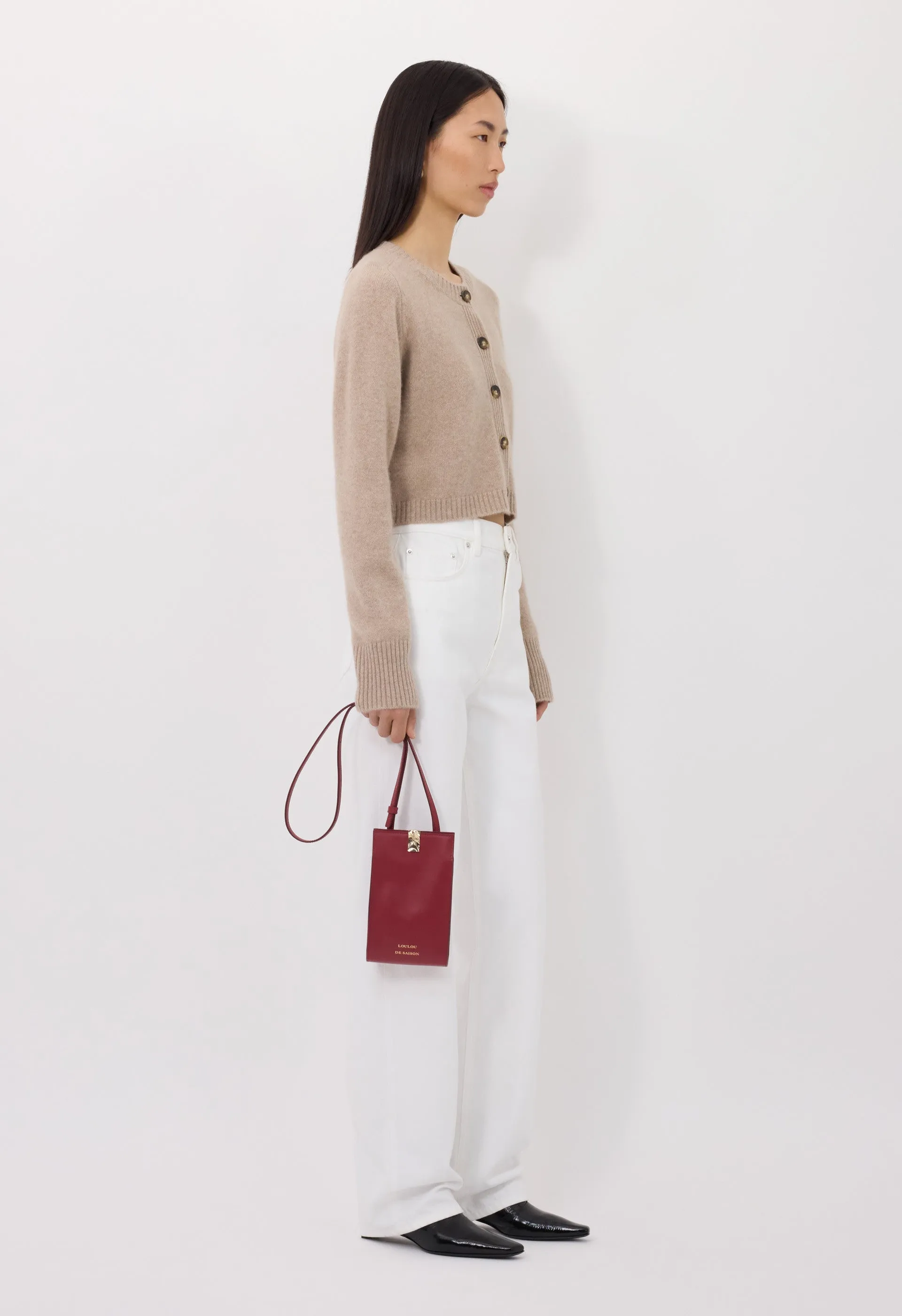 ZEPHIR LDS Cashmere cropped cardigan sold by Loulou De Saison product image thumbnail 3