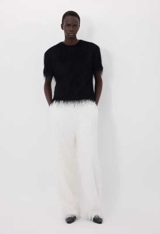 ZARO Fringed fabric top made by Loulou De Saison