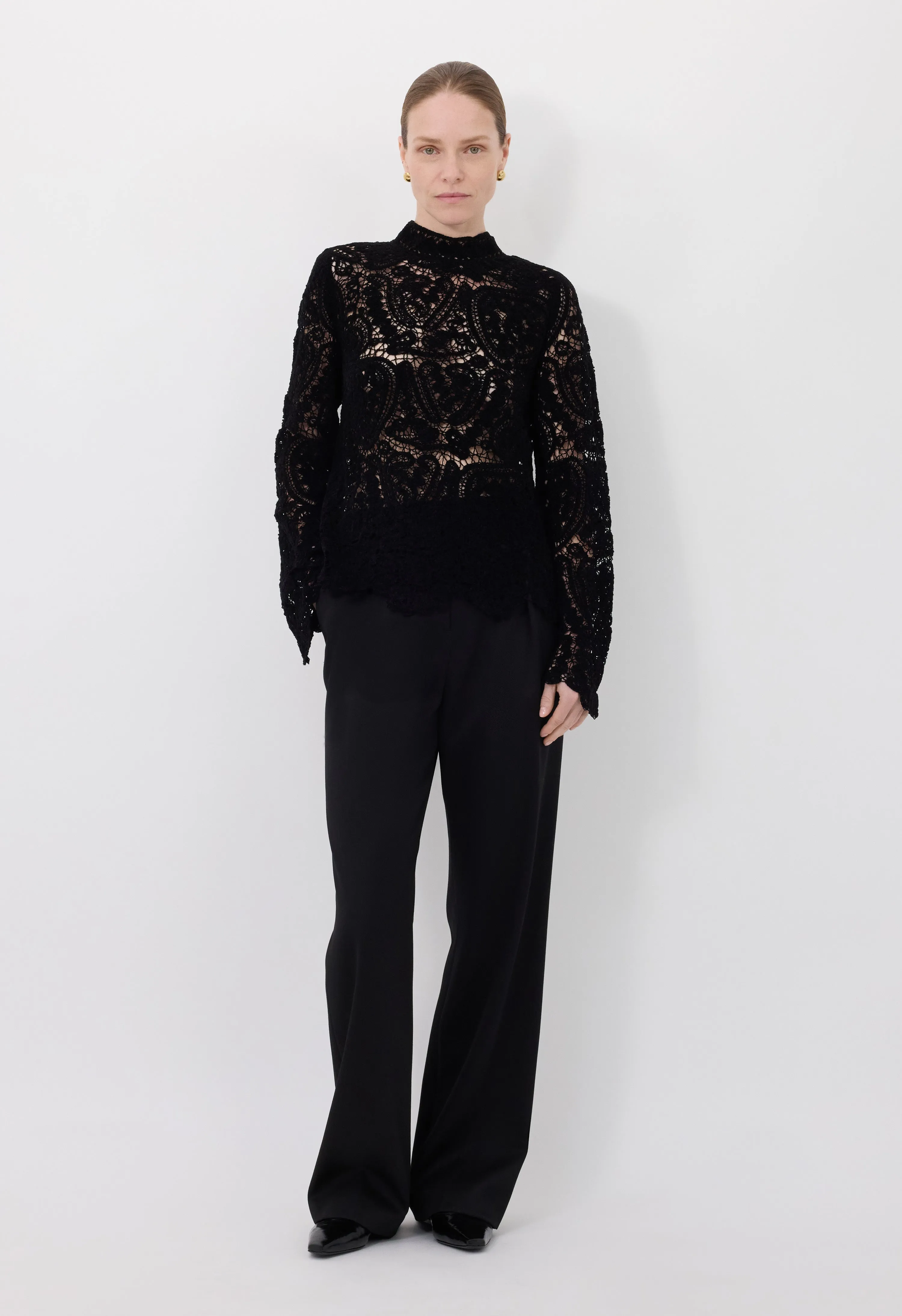 WADE Velvet silk knit top sold by Loulou De Saison