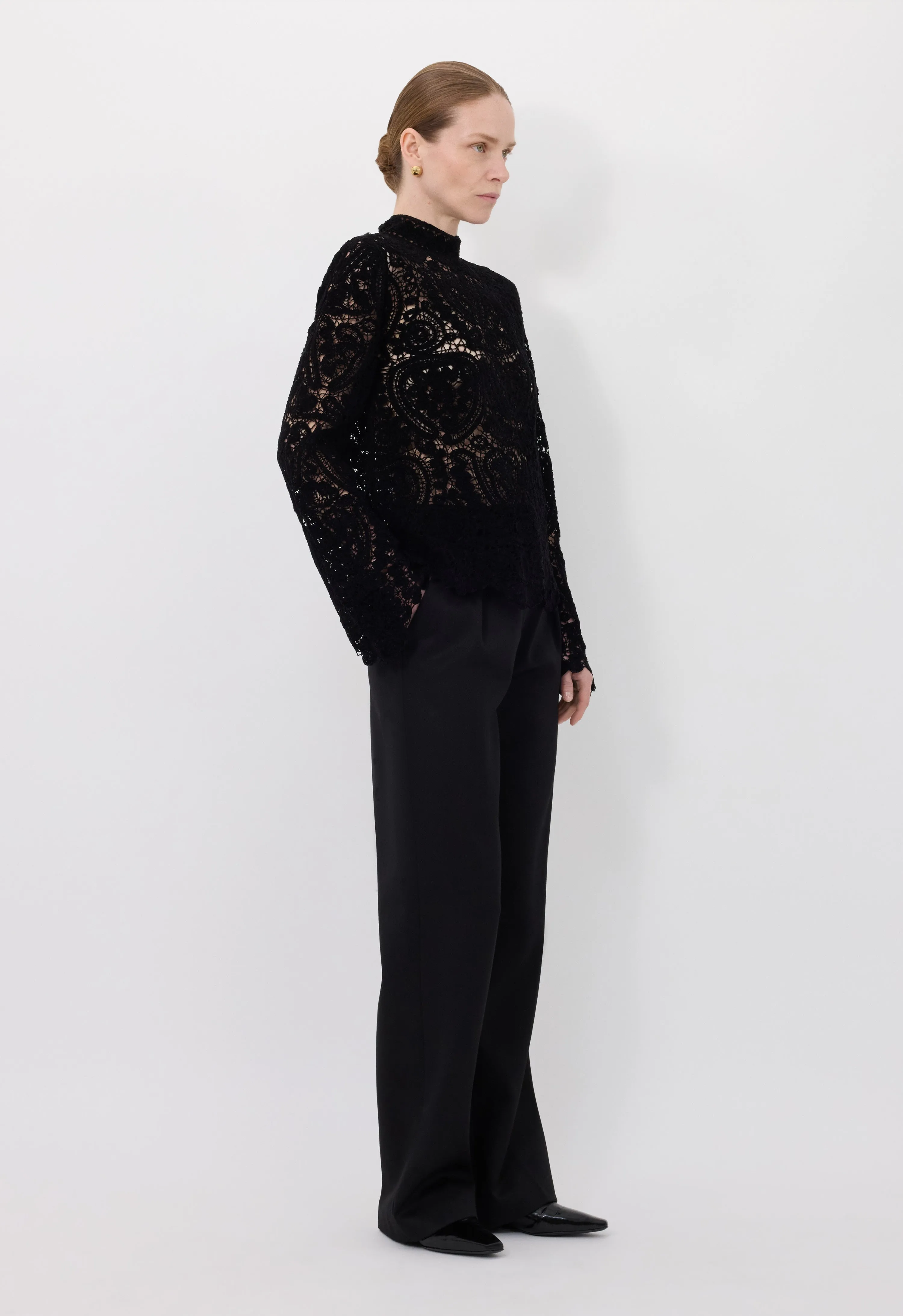 WADE Velvet silk knit top sold by Loulou De Saison product image thumbnail 3