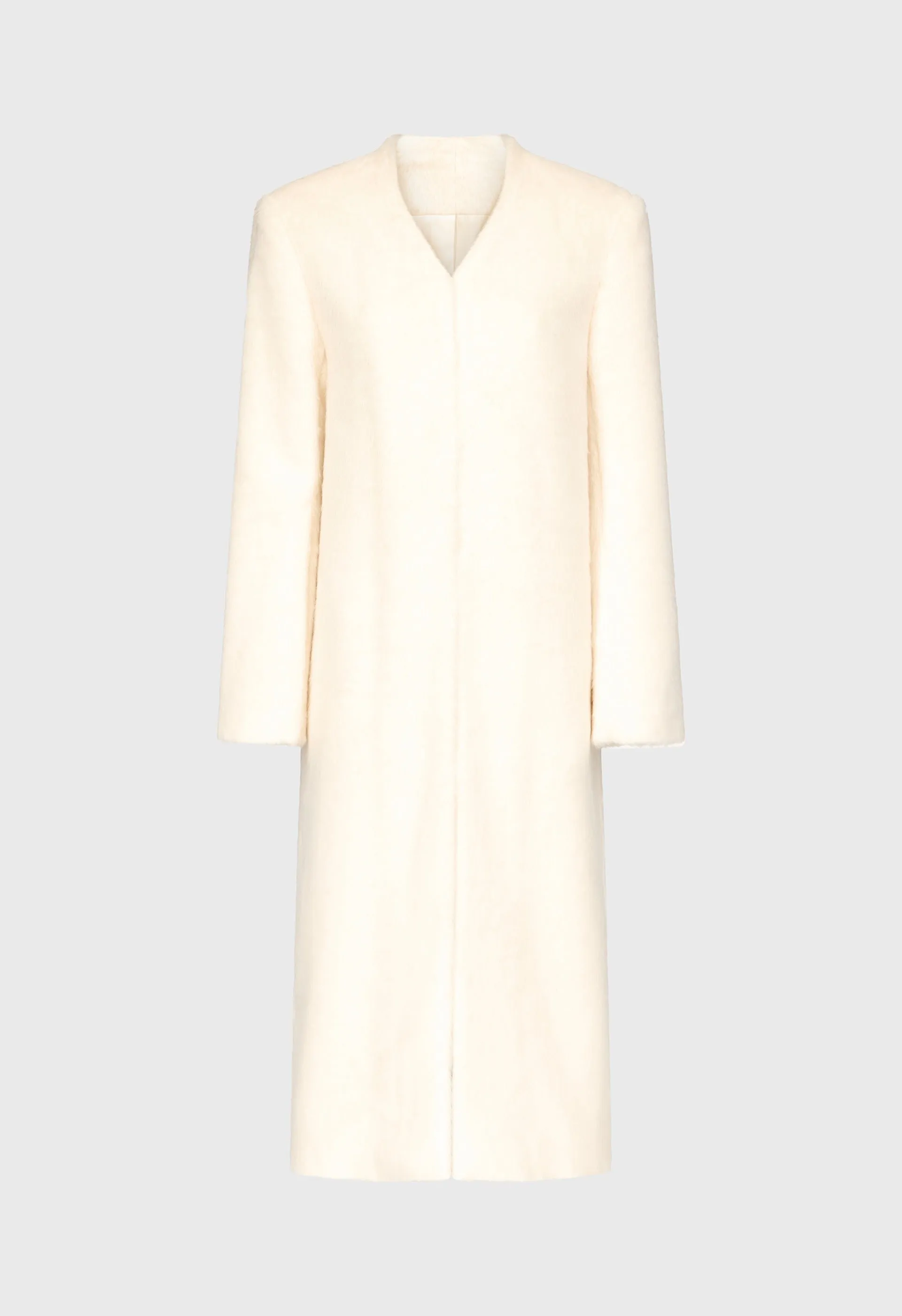 VOSS Alpaga blend V neck coat sold by Loulou De Saison product image thumbnail 2