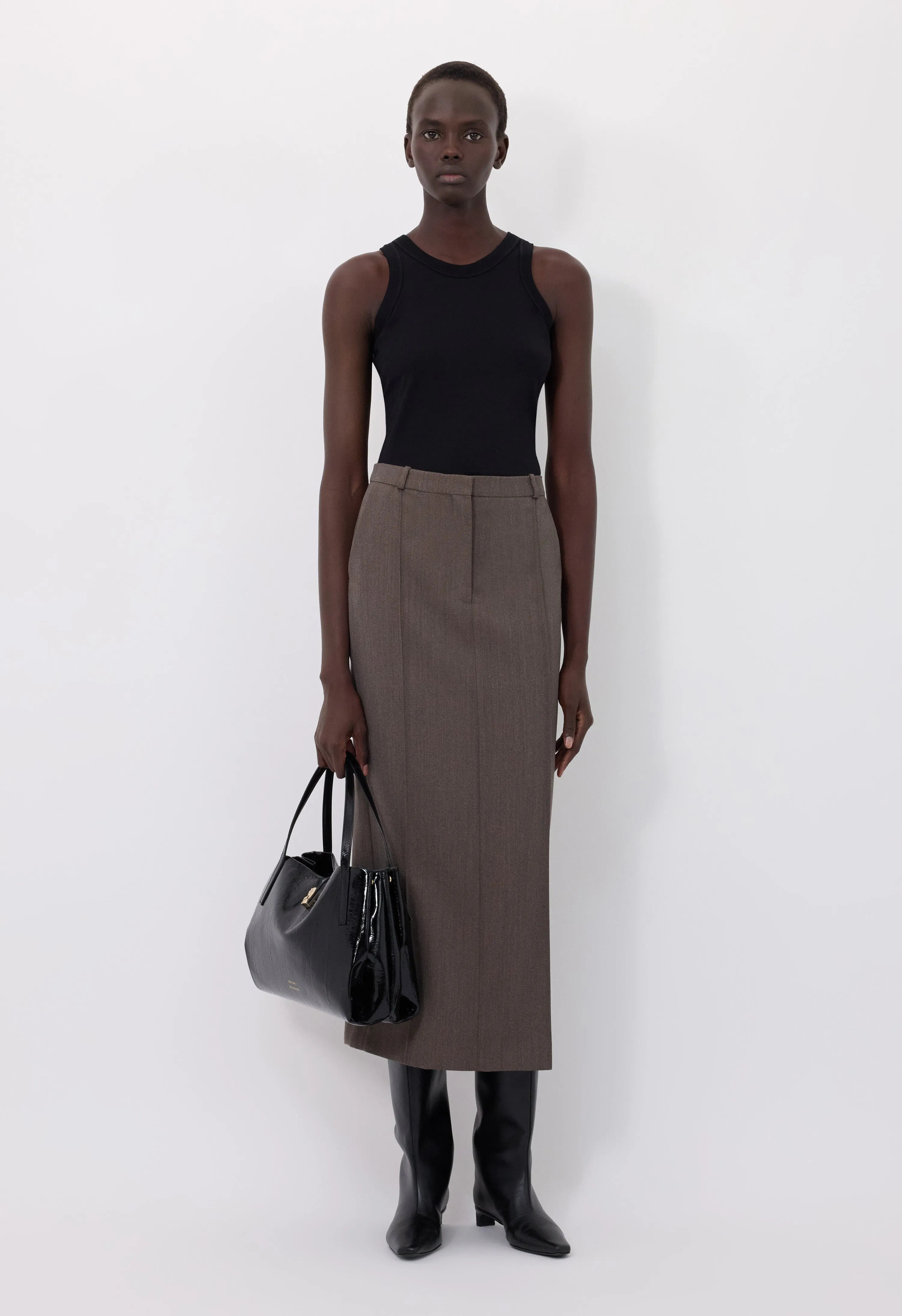 VERA Wool maxi skirt sold by Loulou De Saison