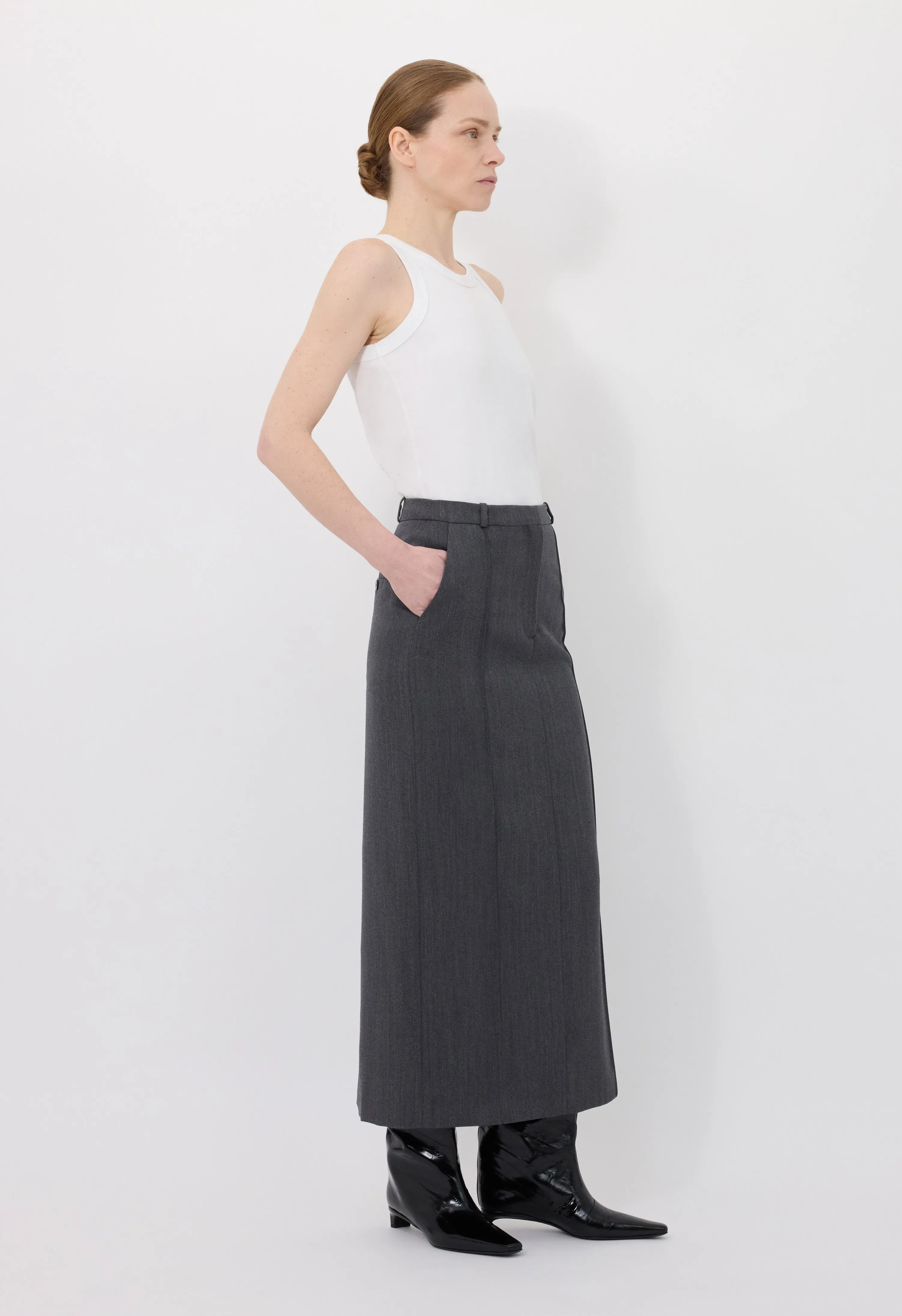 VERA Wool maxi skirt sold by Loulou De Saison product image thumbnail 3
