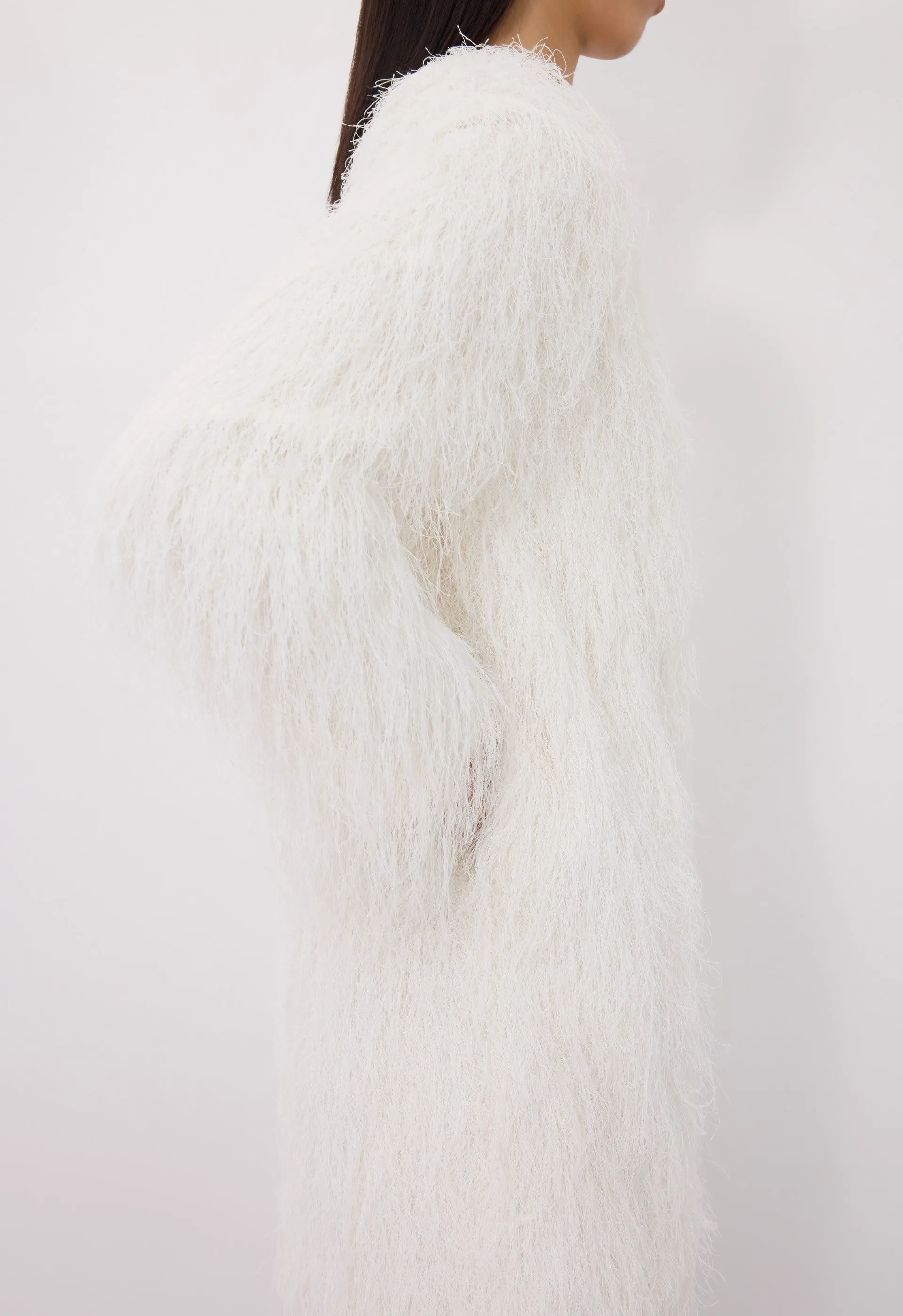 TINA Fringed fabric dress sold by Loulou De Saison product image thumbnail 4