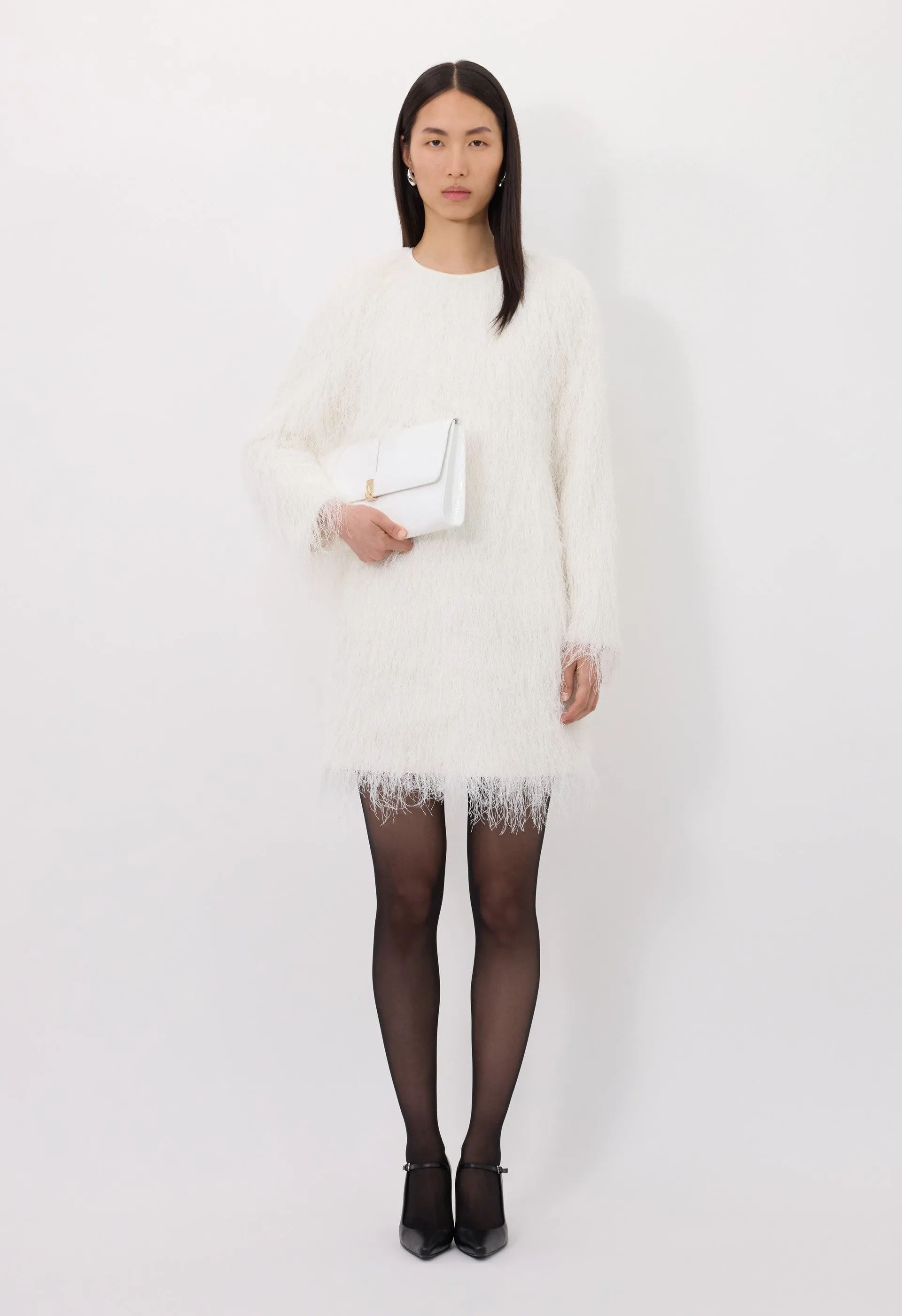 TINA Fringed fabric dress sold by Loulou De Saison