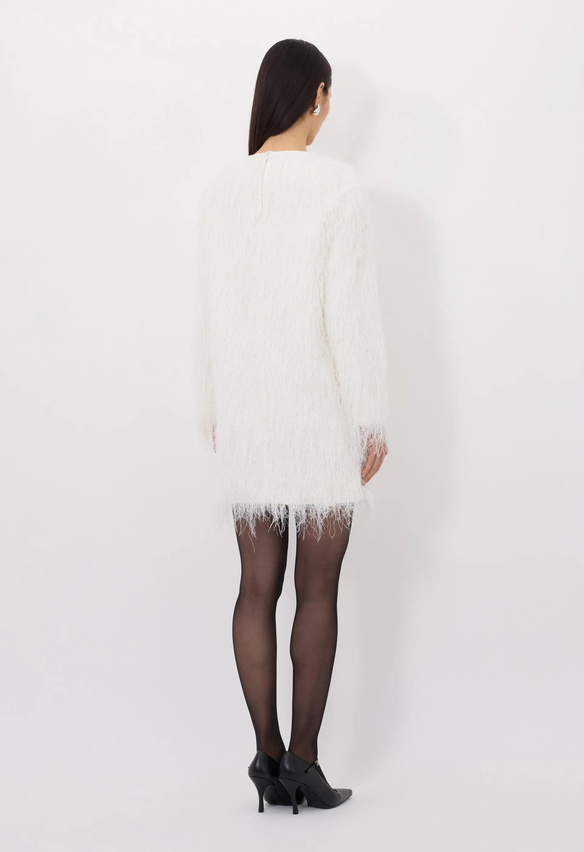 TINA Fringed fabric dress sold by Loulou De Saison product image thumbnail 5