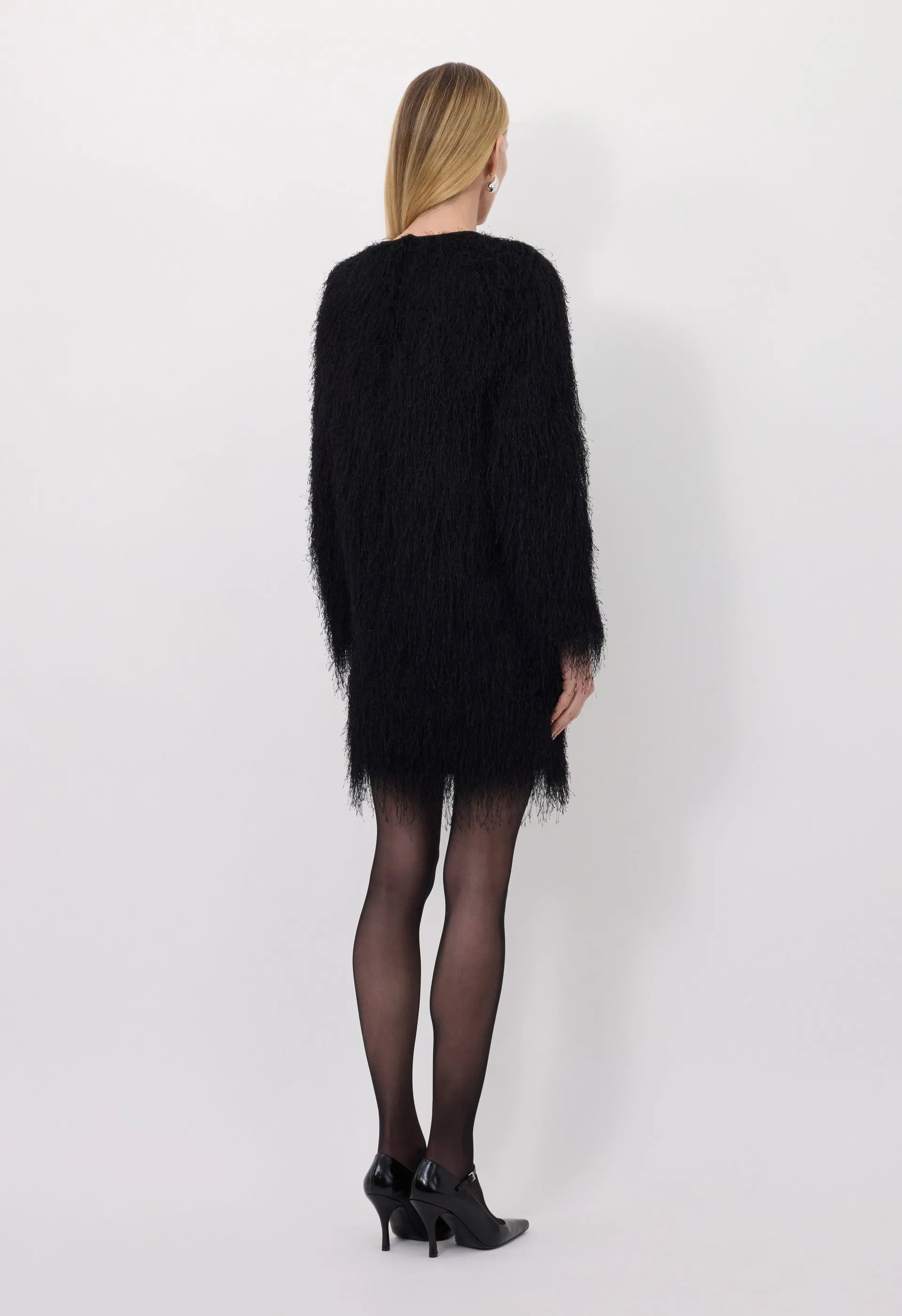 TINA Fringed fabric dress sold by Loulou De Saison product image thumbnail 5