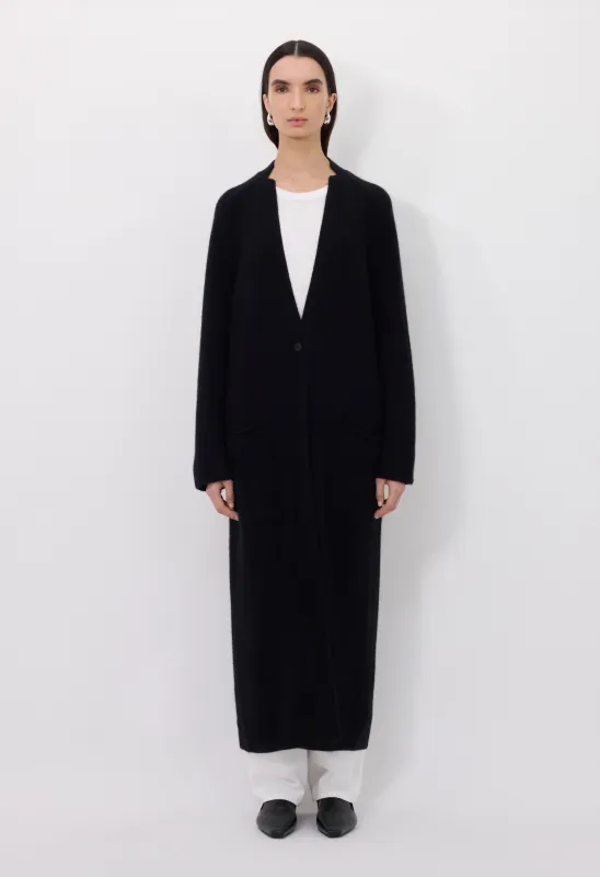 SMET Yak blend maxi cardigan made by Loulou De Saison