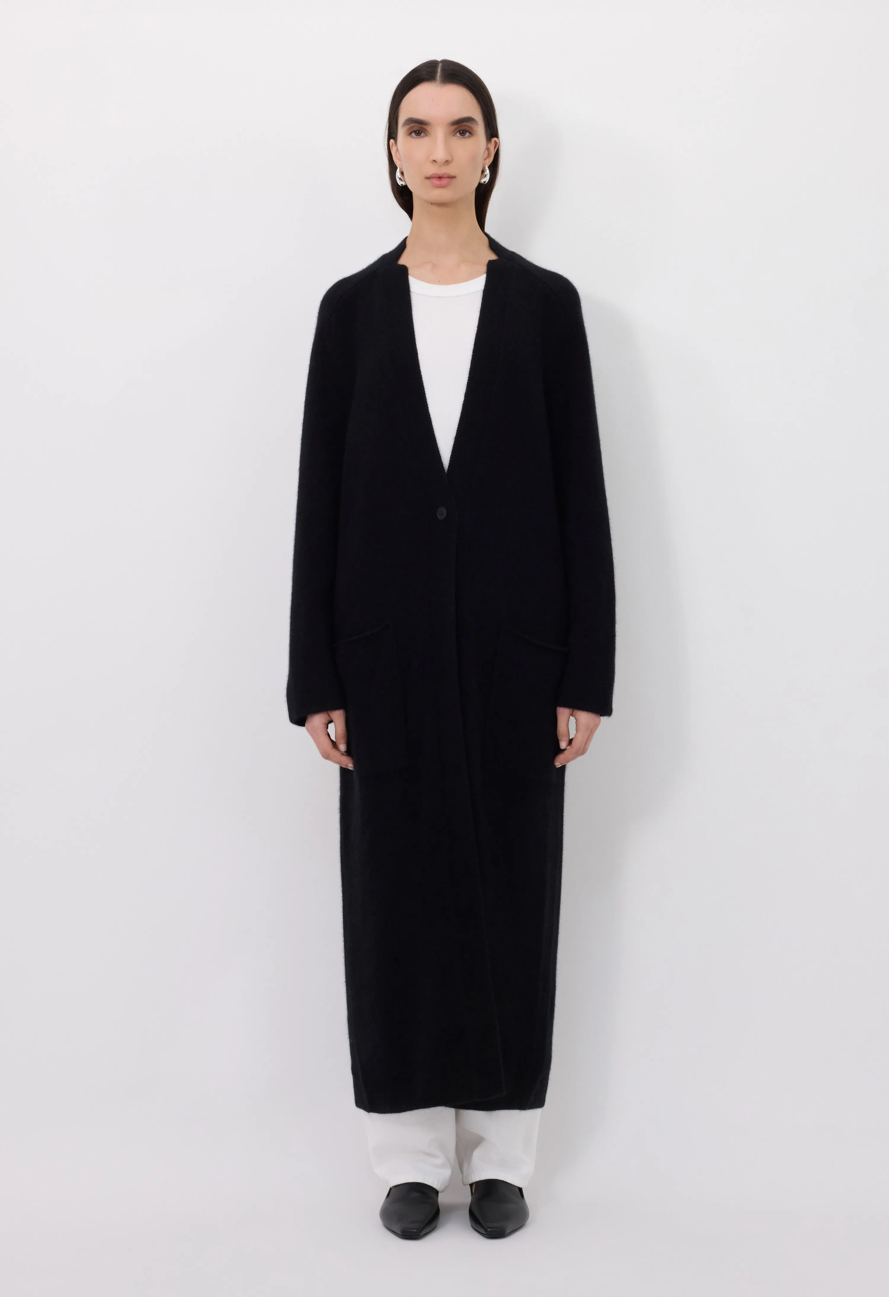 SMET Yak blend maxi cardigan sold by Loulou De Saison