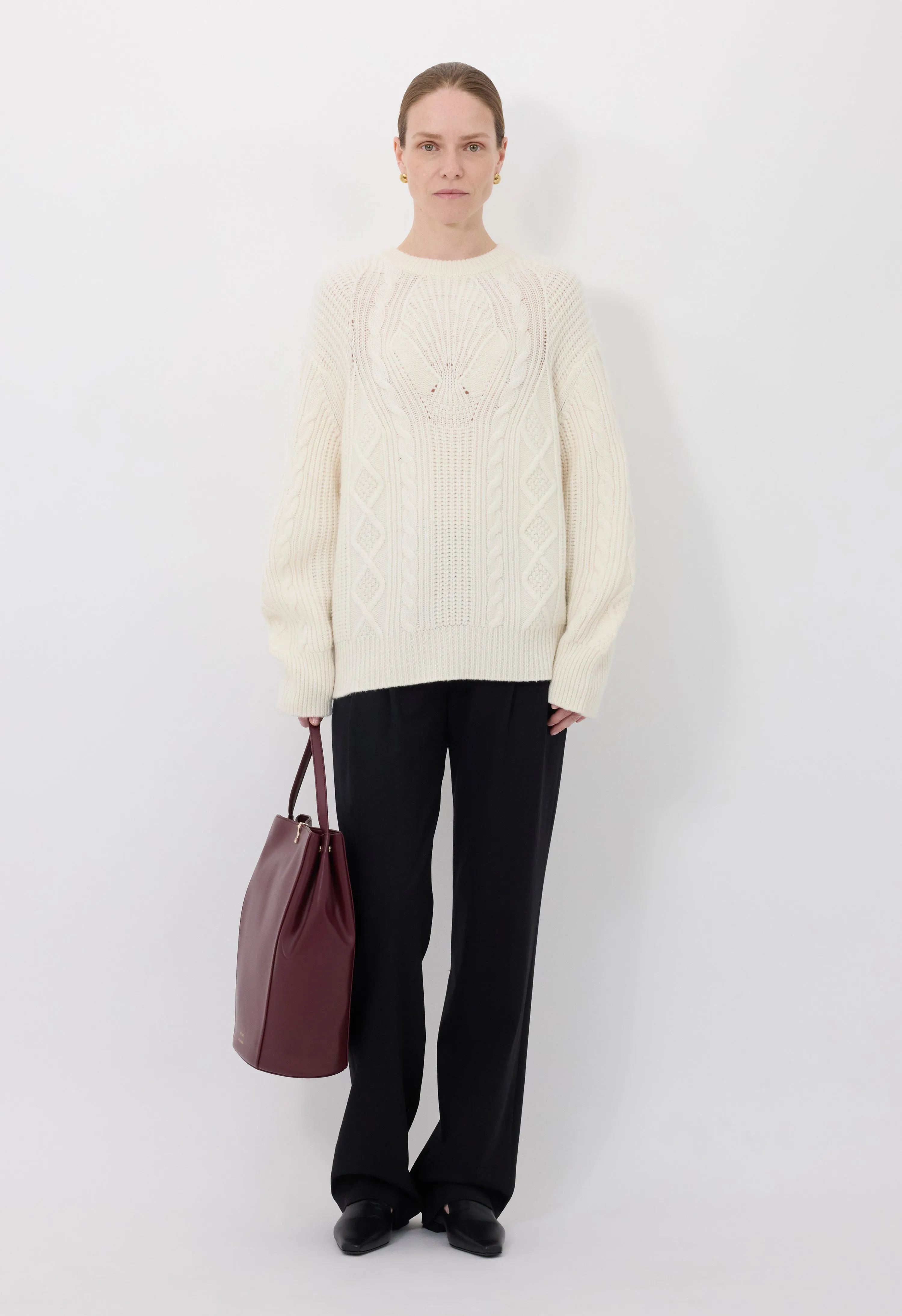 SILVA CABLE KNIT SWEATER sold by Loulou De Saison
