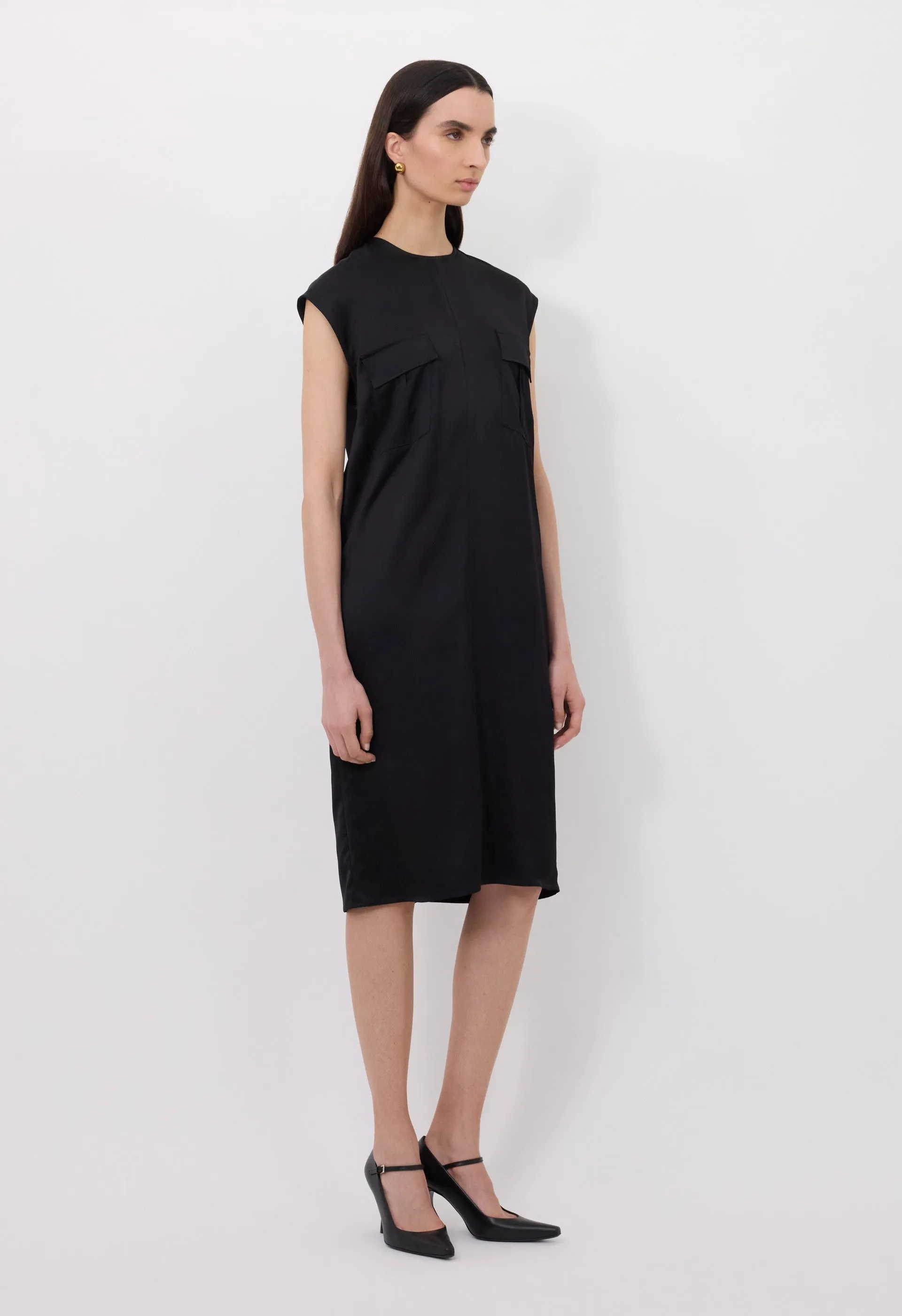 SEENA Satin dress sold by Loulou De Saison product image thumbnail 3