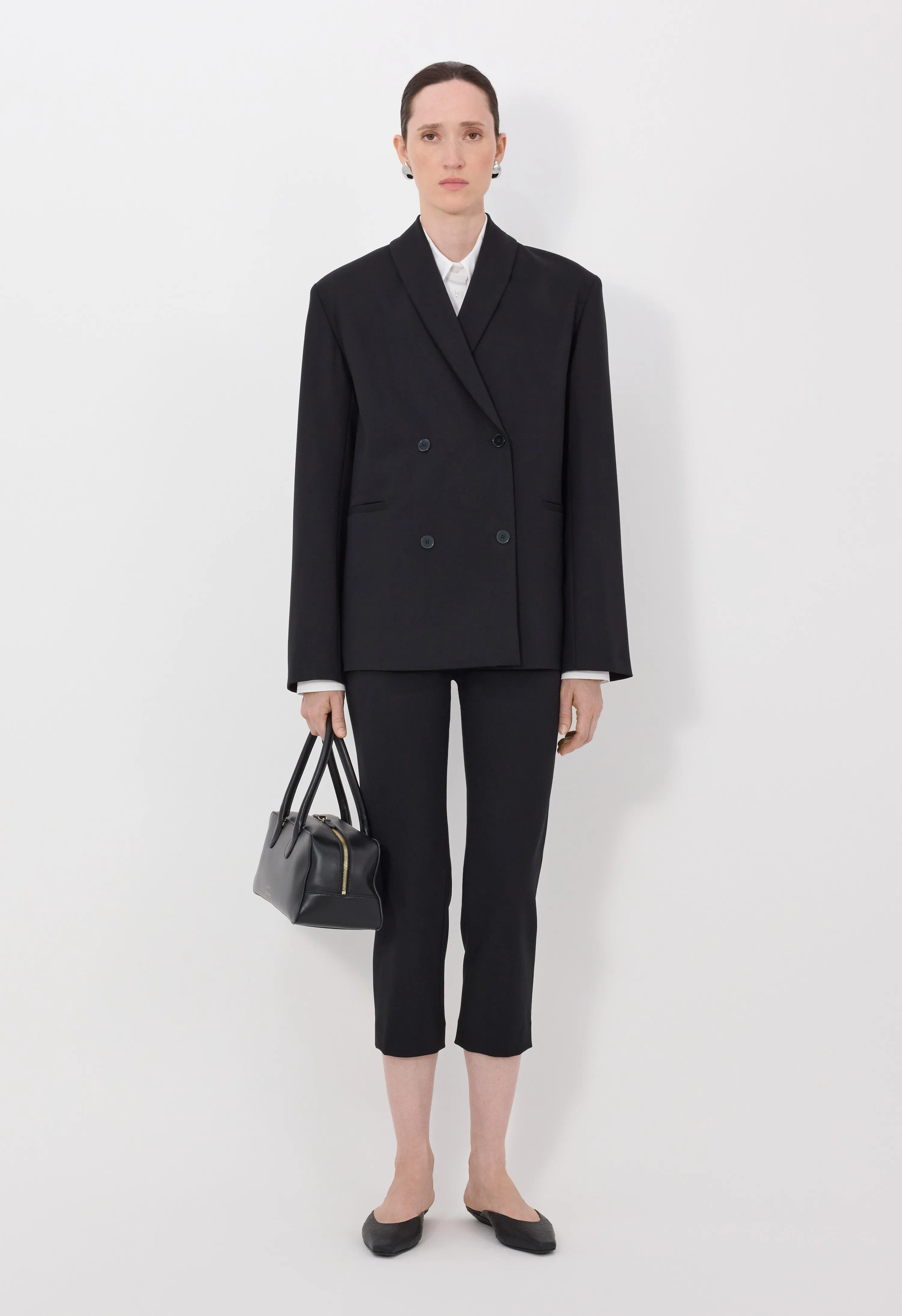 SANCIA LDS Double breasted shawl collar jacket sold by Loulou De Saison