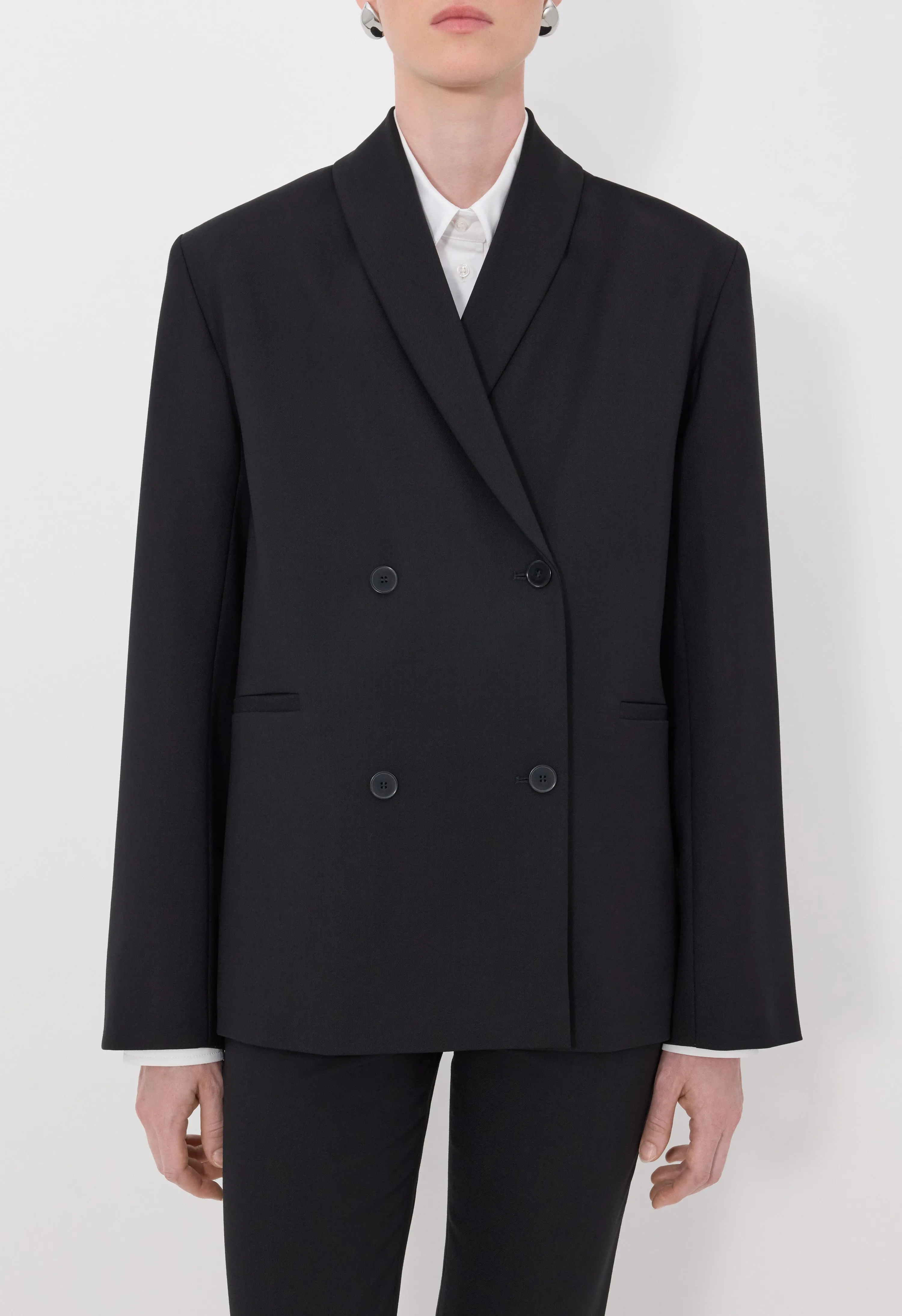 SANCIA LDS Double breasted shawl collar jacket sold by Loulou De Saison product image thumbnail 4