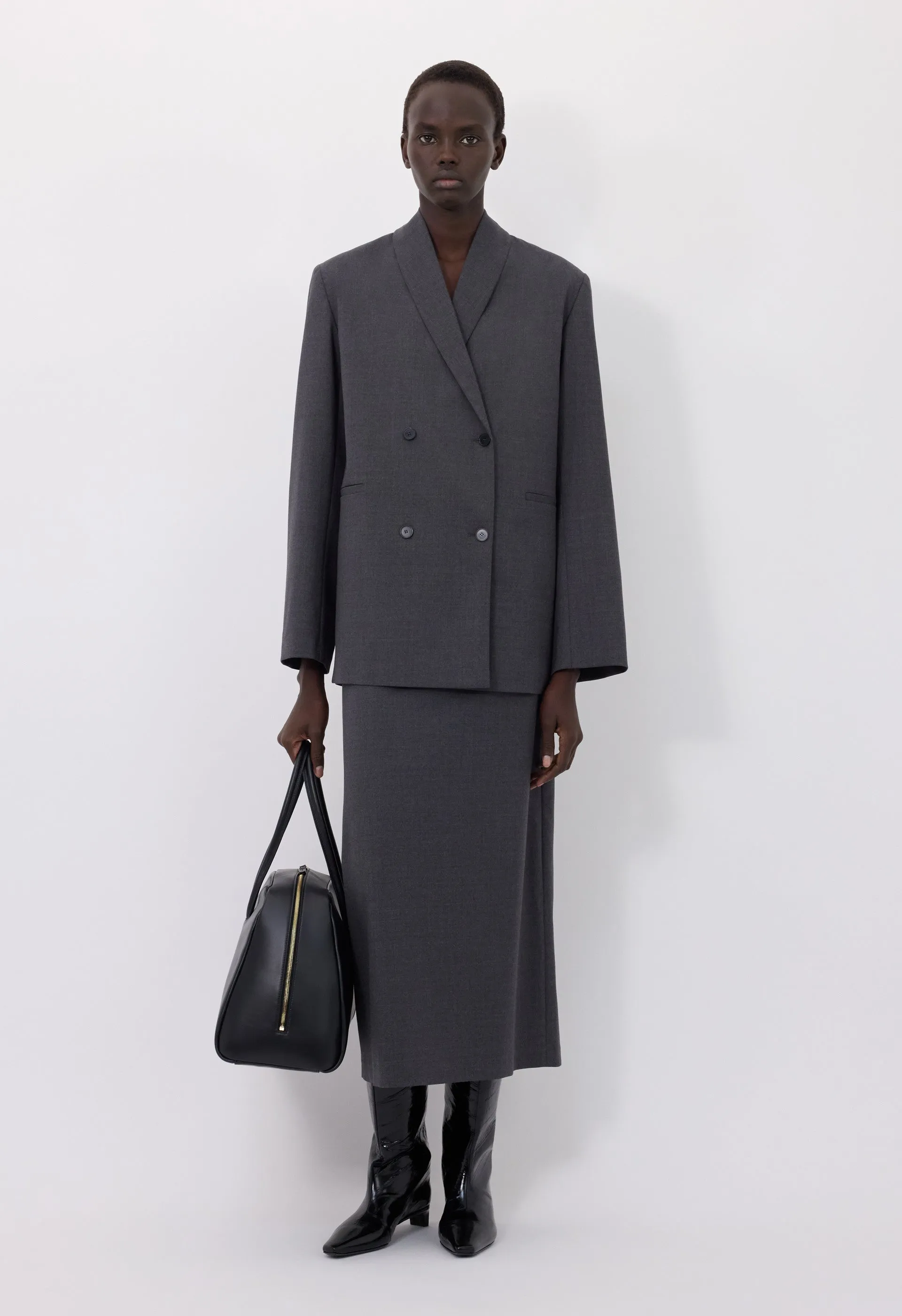 SANCIA LDS Double breasted shawl collar jacket sold by Loulou De Saison