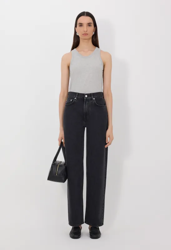 SAMUR LDS Organic denim boyfriend jeans made by Loulou De Saison