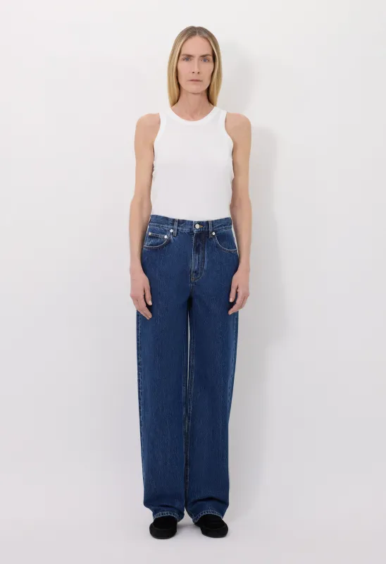 SAMUR LDS Organic denim boyfriend jeans sold by Loulou De Saison