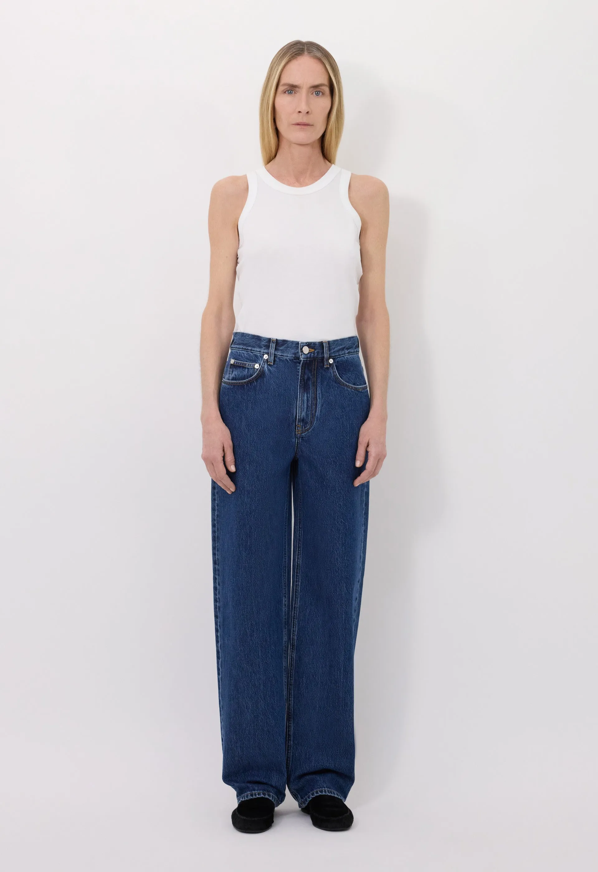 SAMUR LDS Organic denim boyfriend jeans sold by Loulou De Saison