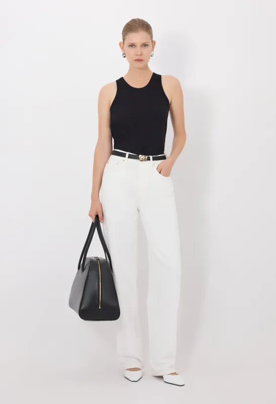 SAMUR LDS Organic denim boyfriend jeans made by Loulou De Saison