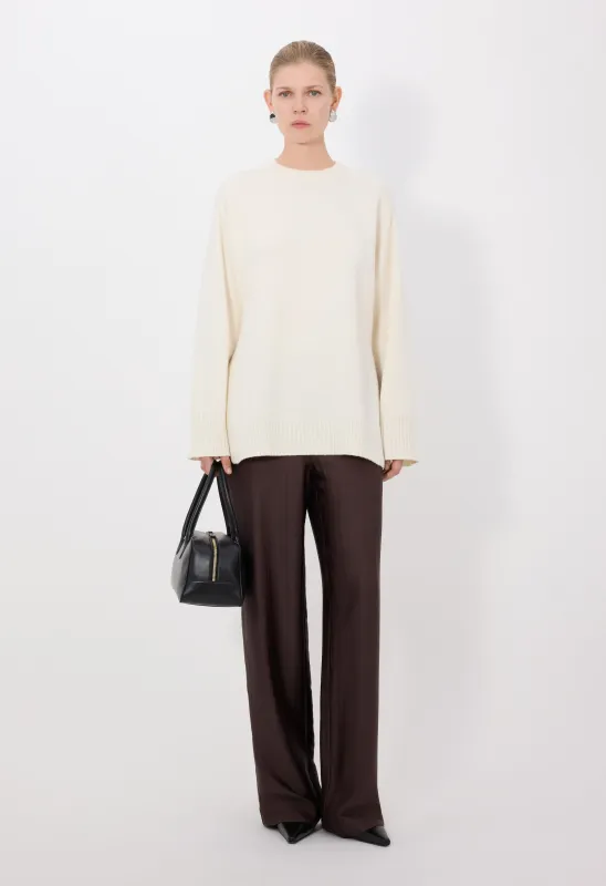 SAFI LDS Long cashmere sweater sold by Loulou De Saison