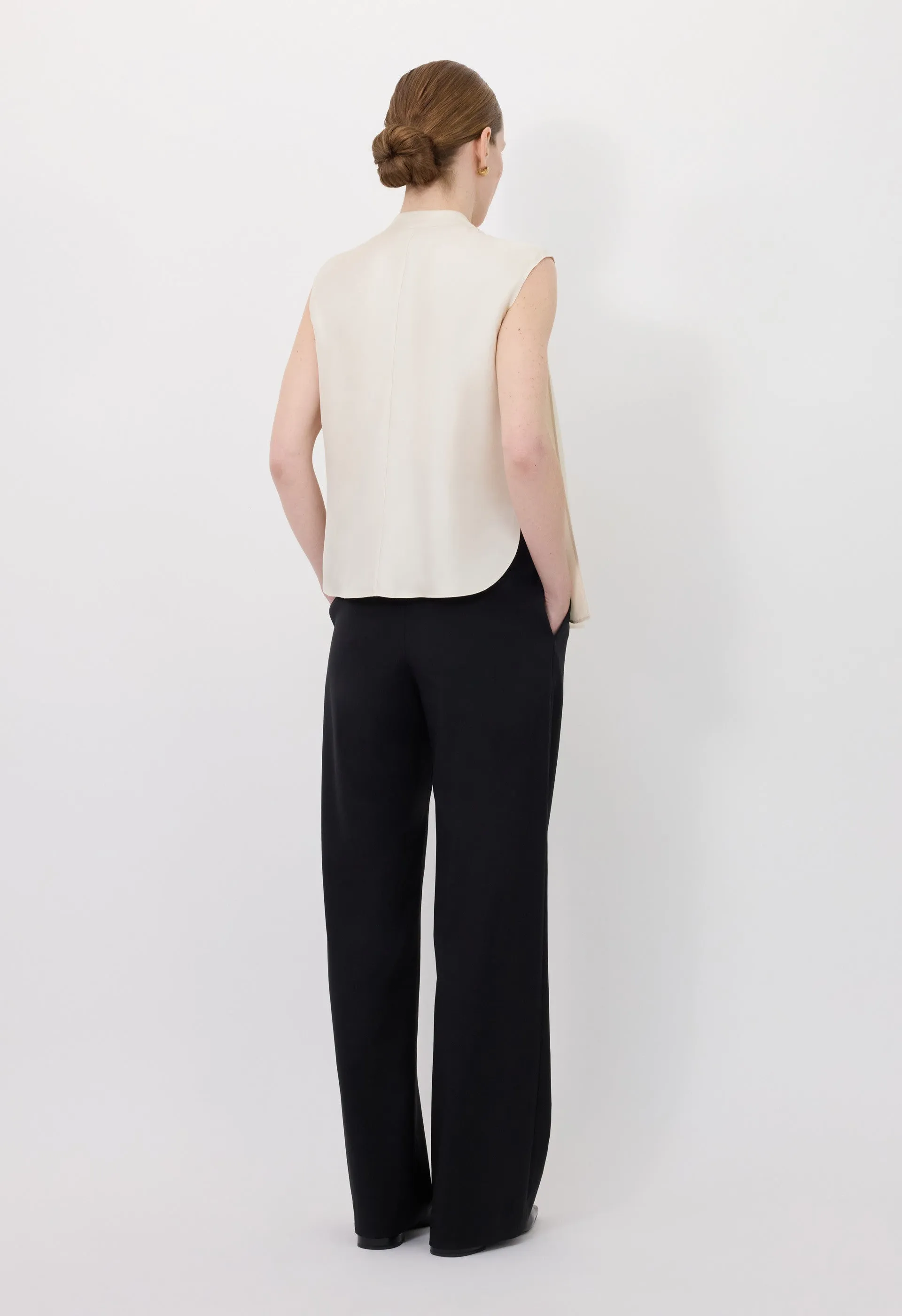 SADE Sleeveless silk top sold by Loulou De Saison product image thumbnail 5