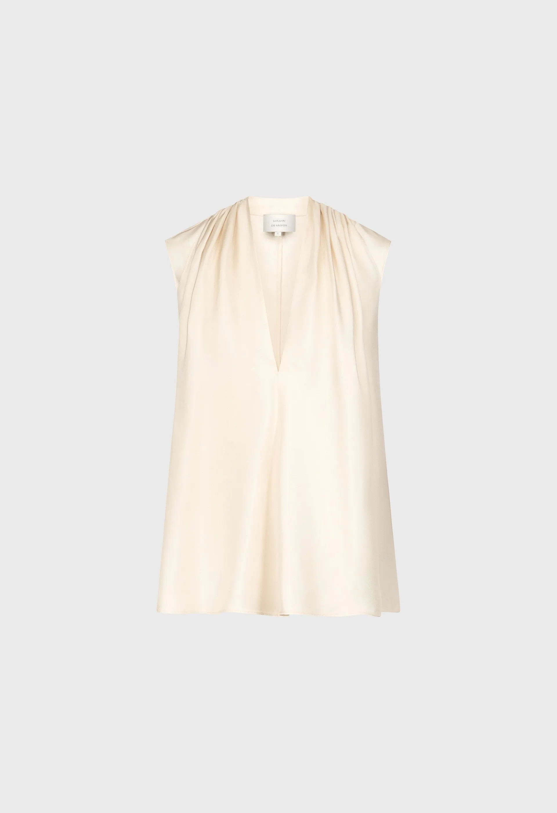 SADE Sleeveless silk top sold by Loulou De Saison product image thumbnail 2