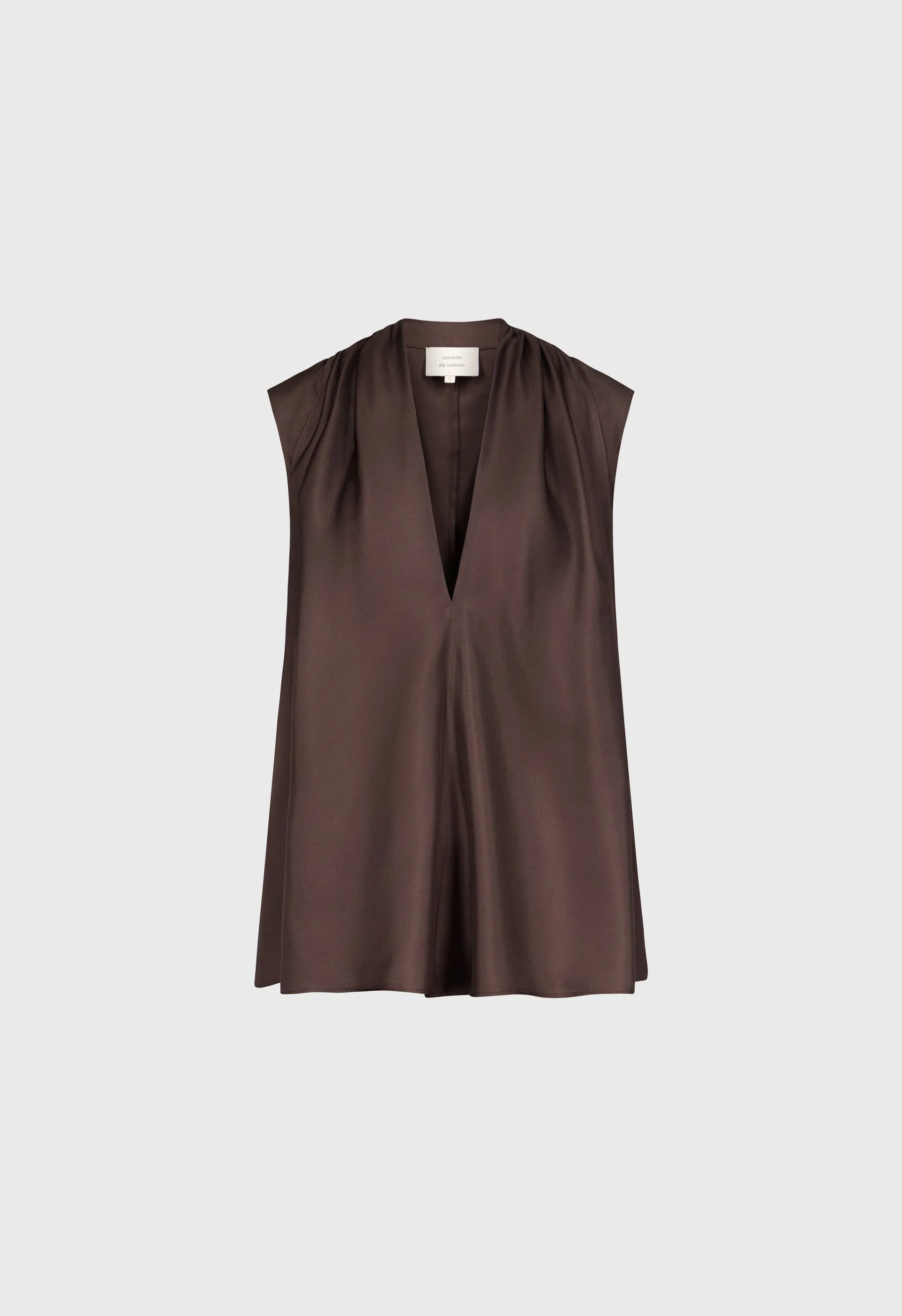 SADE Sleeveless silk top sold by Loulou De Saison product image thumbnail 2