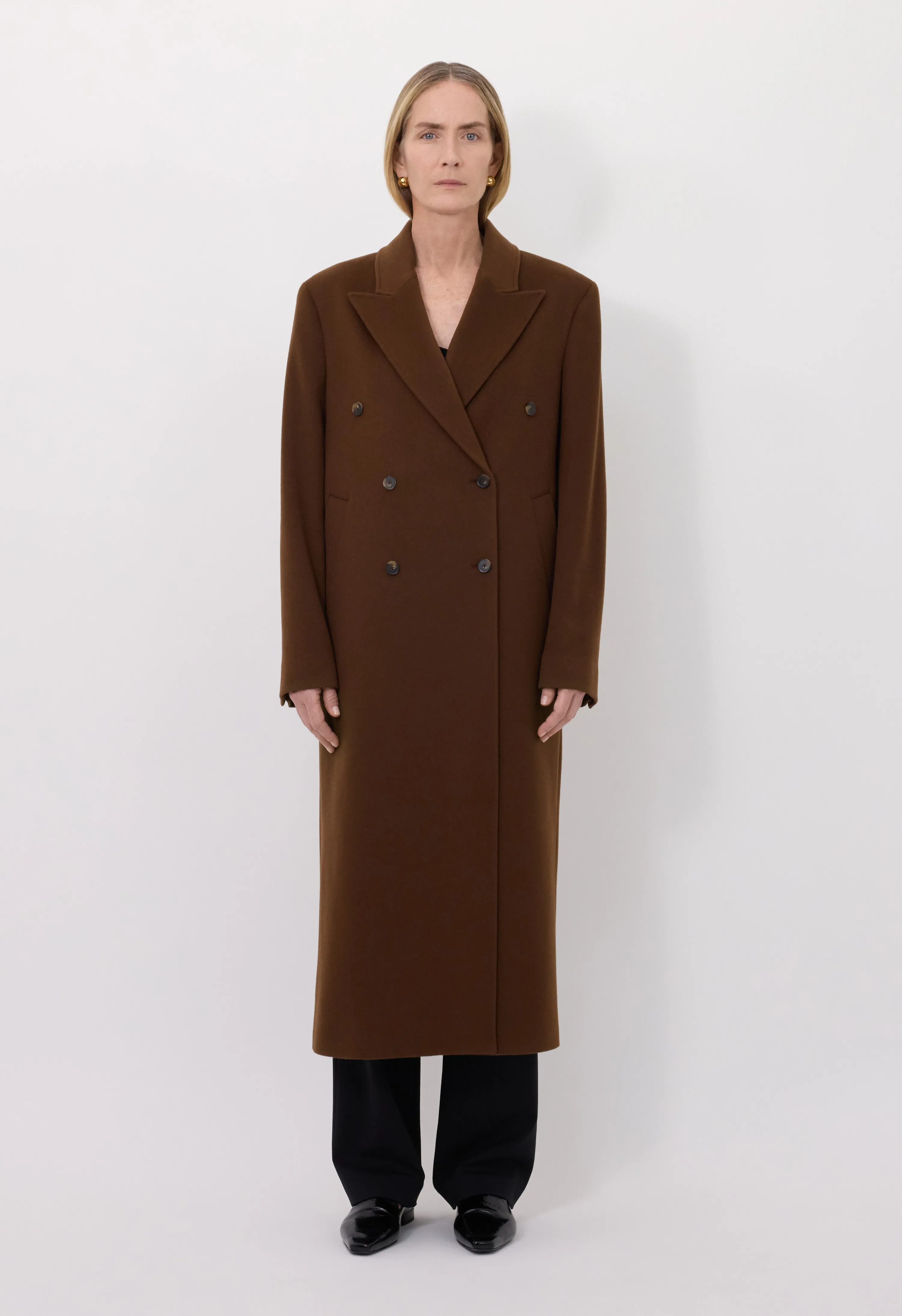 ROSCO Double breasted long coat sold by Loulou De Saison