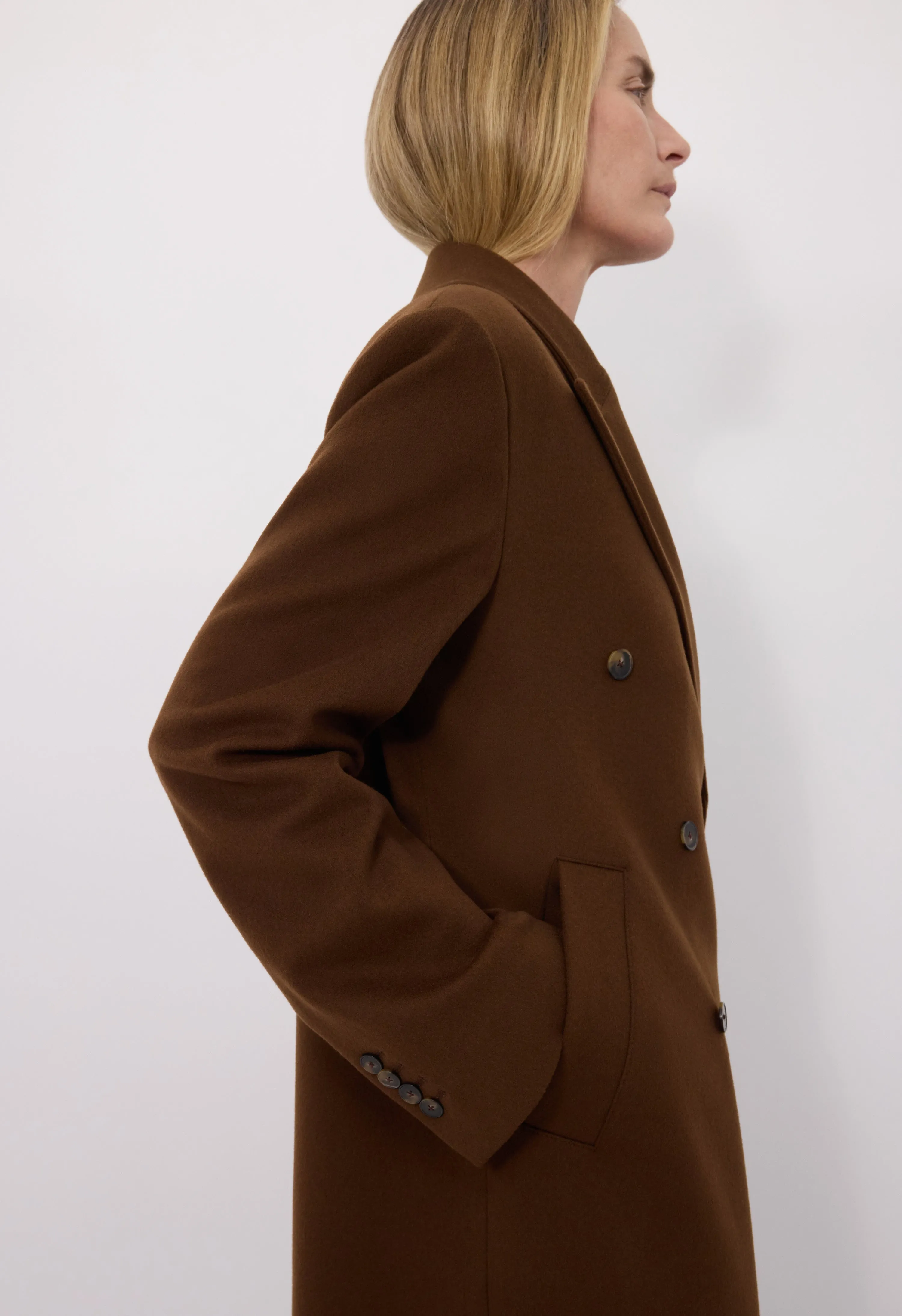 ROSCO Double breasted long coat sold by Loulou De Saison product image thumbnail 4