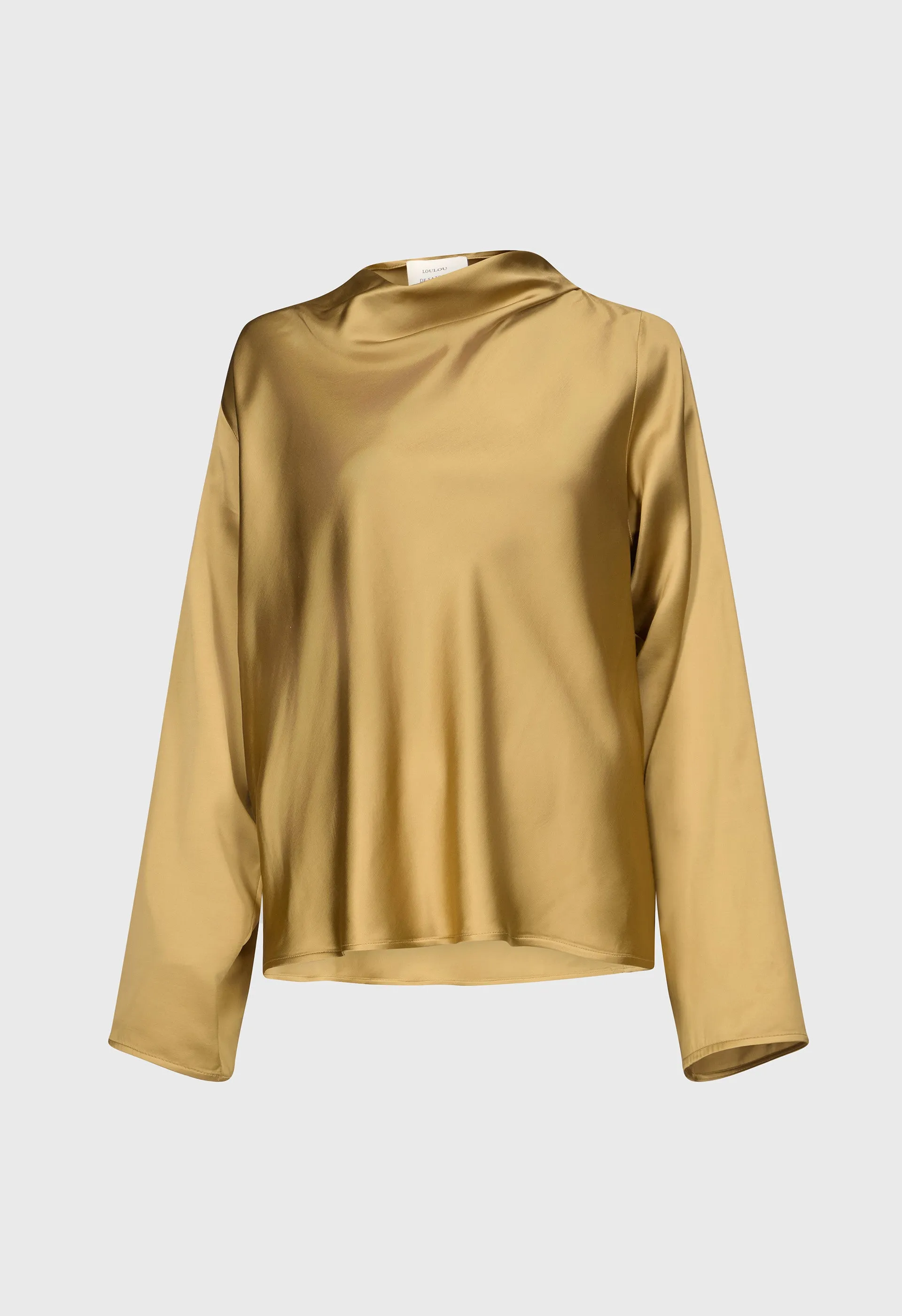 RIDDY Draped satin blouse sold by Loulou De Saison product image thumbnail 2