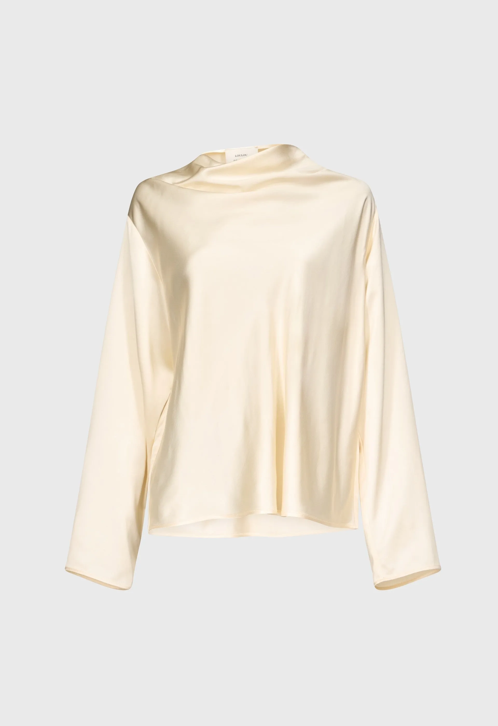 RIDDY Draped satin blouse sold by Loulou De Saison product image thumbnail 2