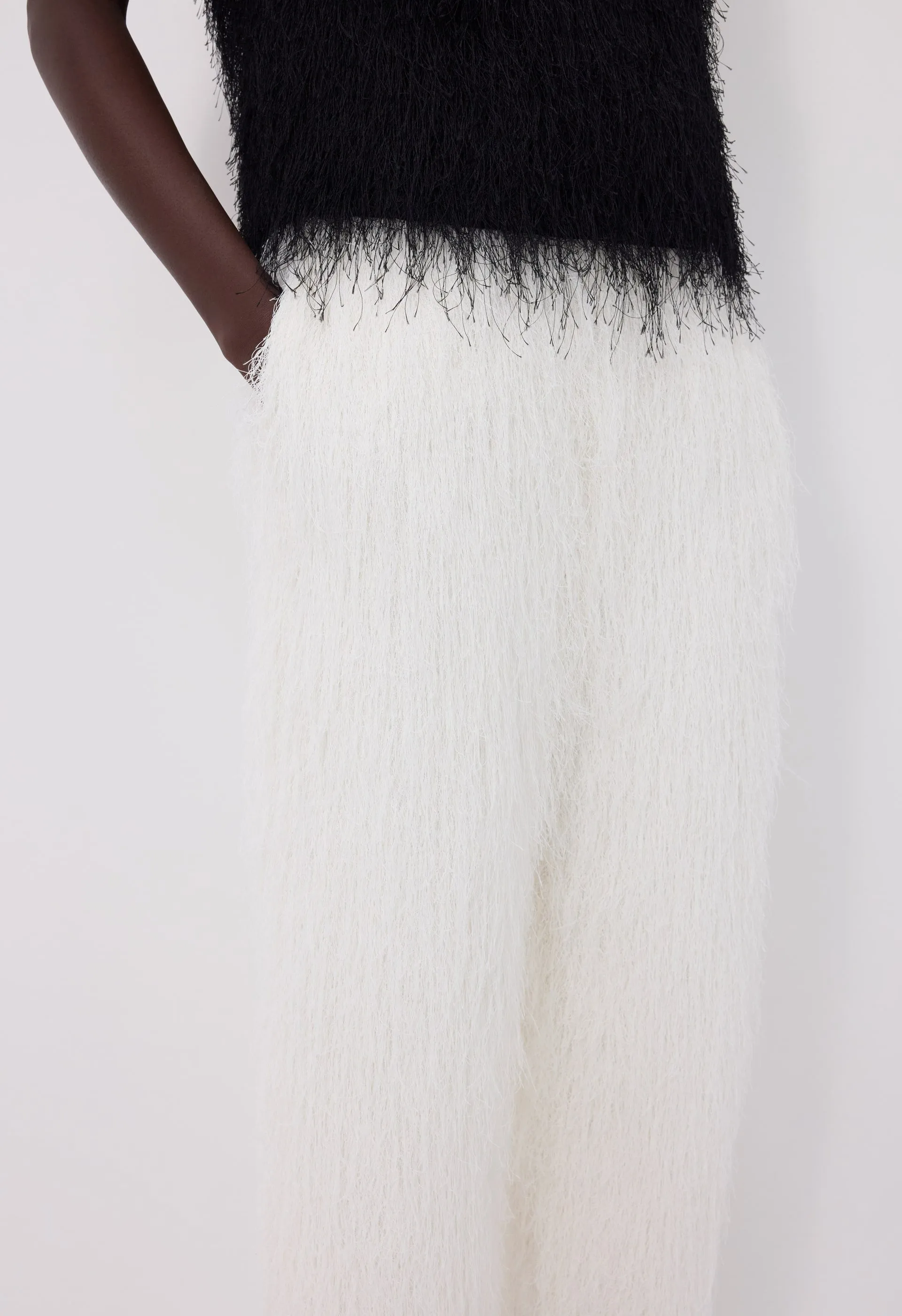 REED Fringed trousers sold by Loulou De Saison product image thumbnail 4