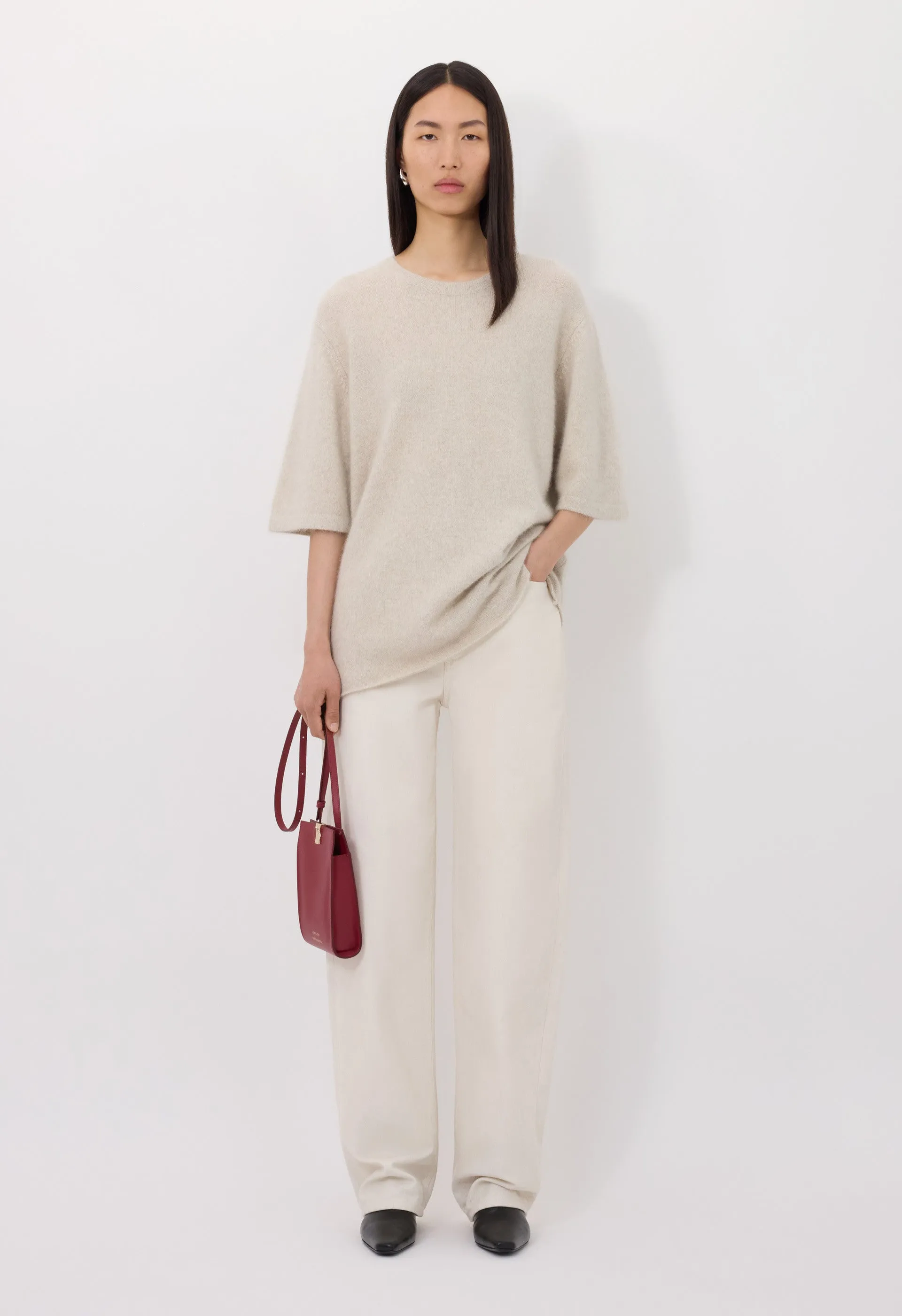 RAVEN Yak blend short sleeves sweater sold by Loulou De Saison