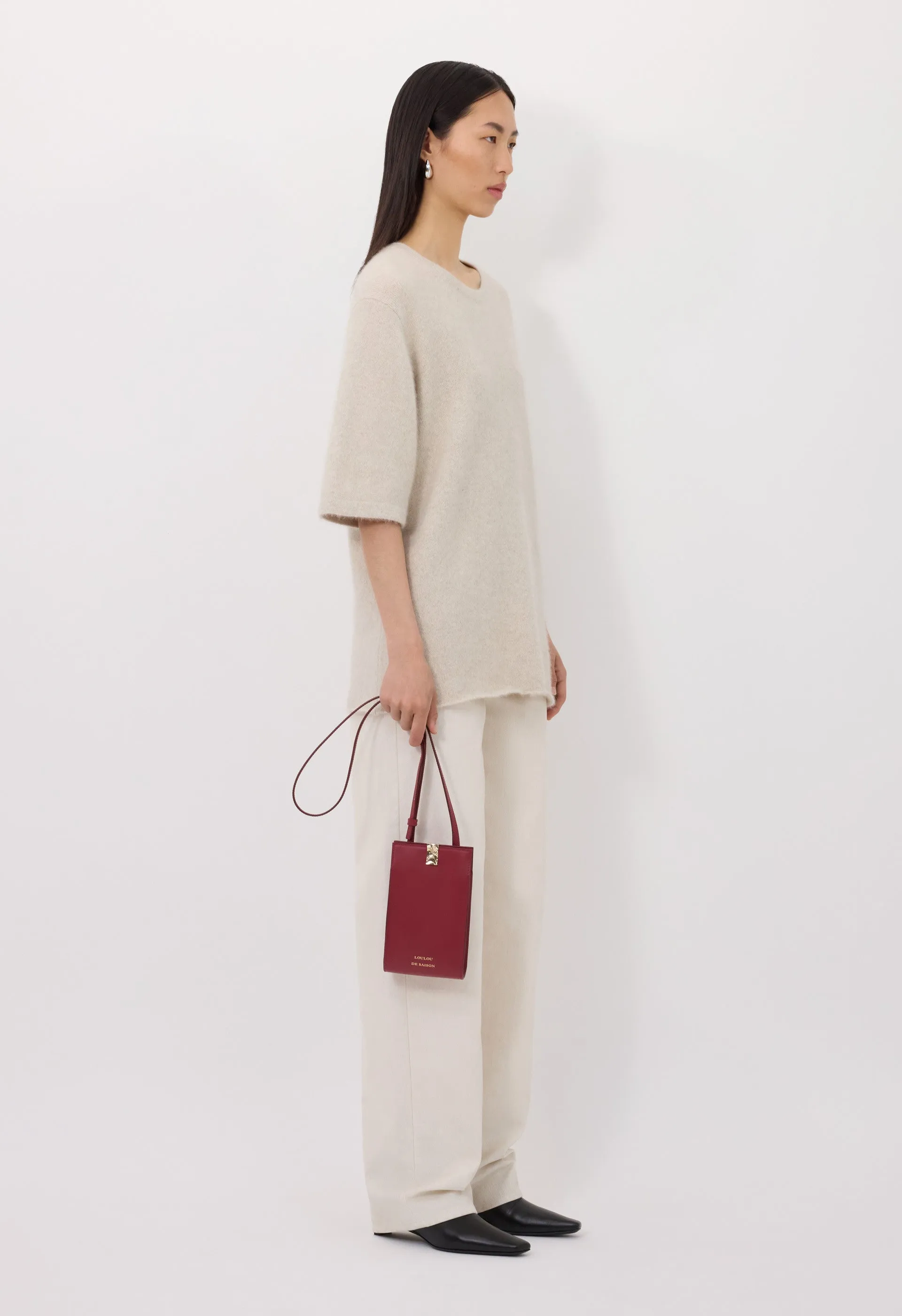 RAVEN Yak blend short sleeves sweater sold by Loulou De Saison product image thumbnail 3