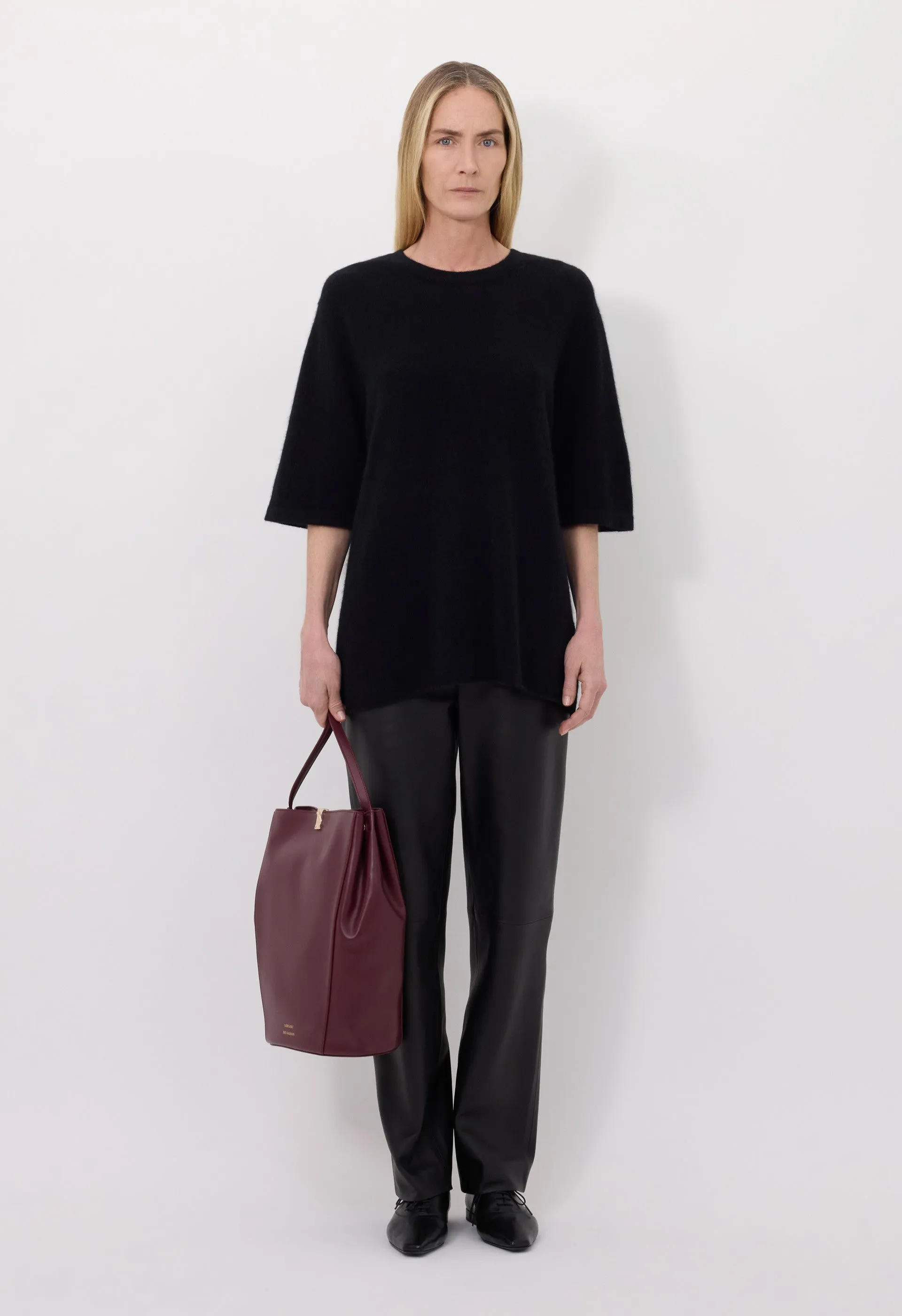 RAVEN Yak blend short sleeves sweater sold by Loulou De Saison