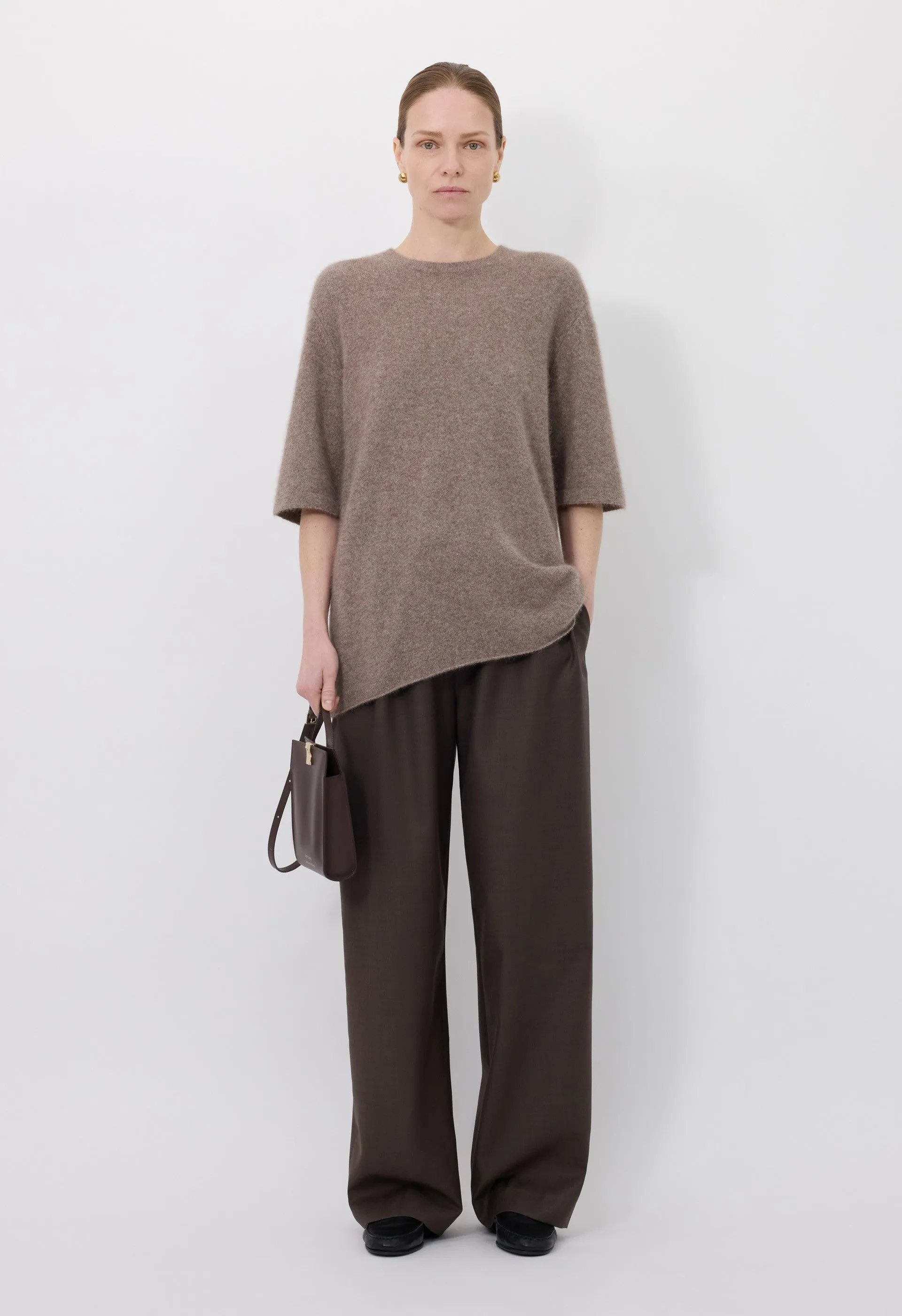 RAVEN Yak blend short sleeves sweater sold by Loulou De Saison