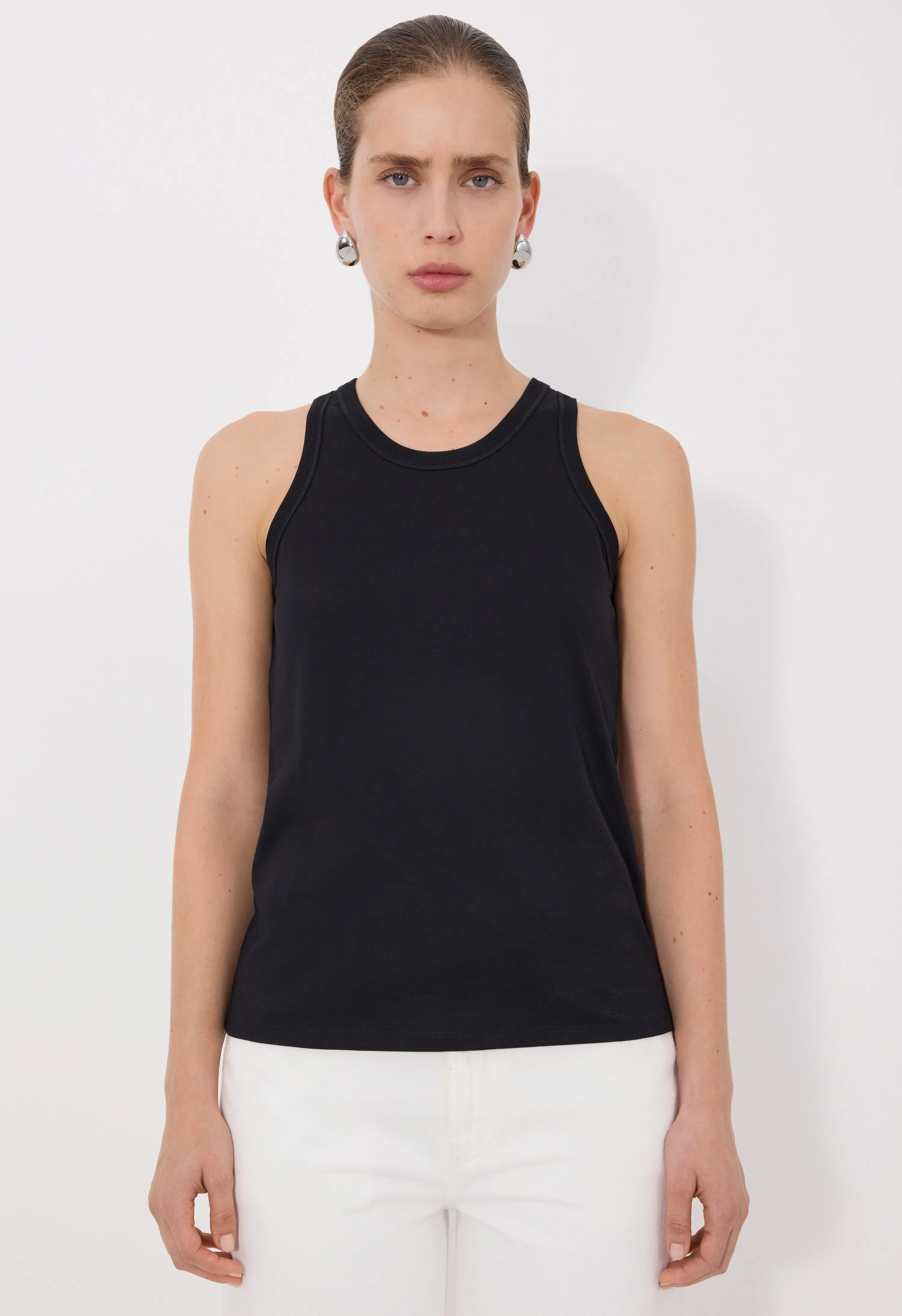 POSO LDS Supima cotton Tank top sold by Loulou De Saison product image thumbnail 4