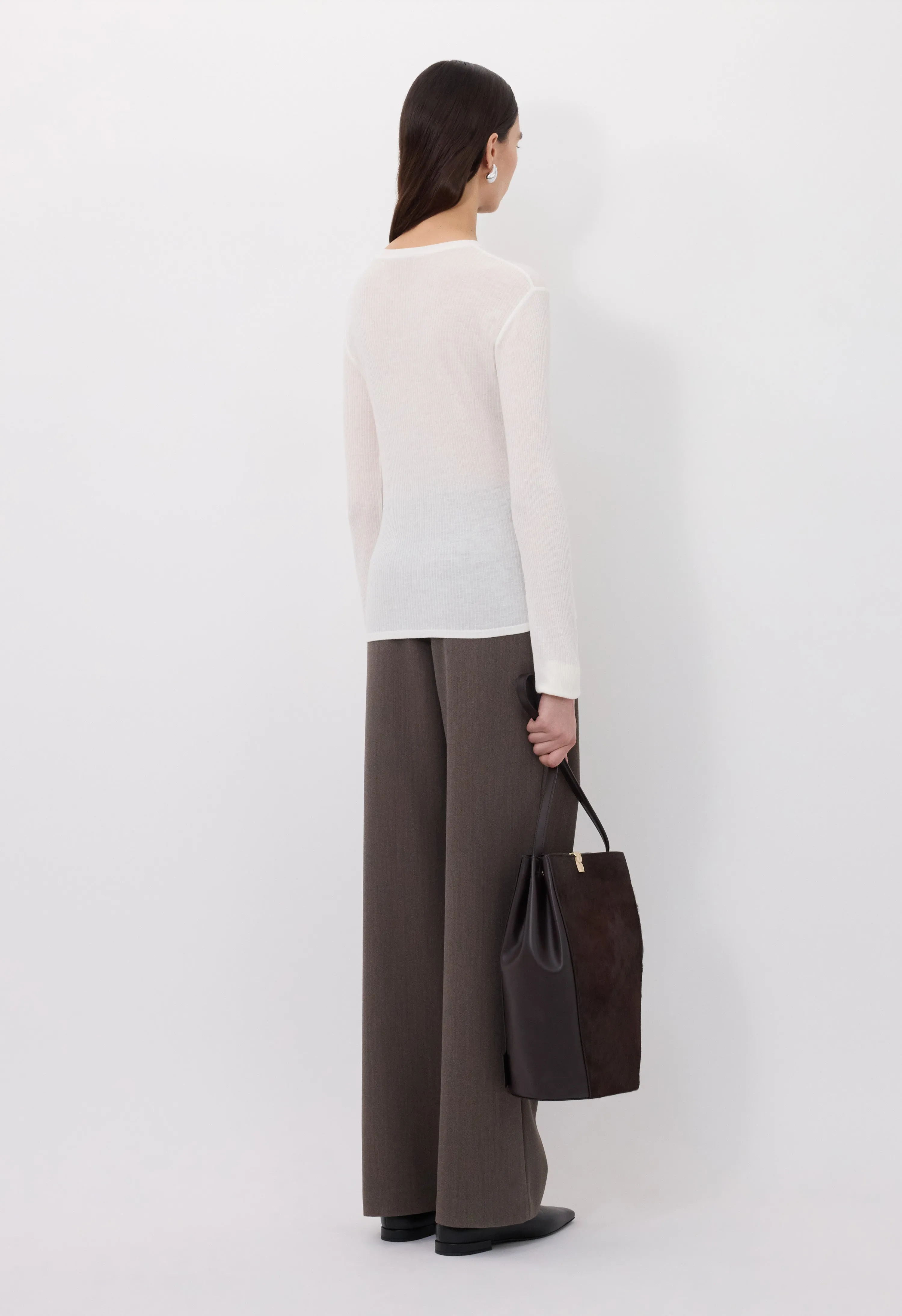 ORTIGIA LDS Ribbed jersey long sleeve t-shirt sold by Loulou De Saison product image thumbnail 5